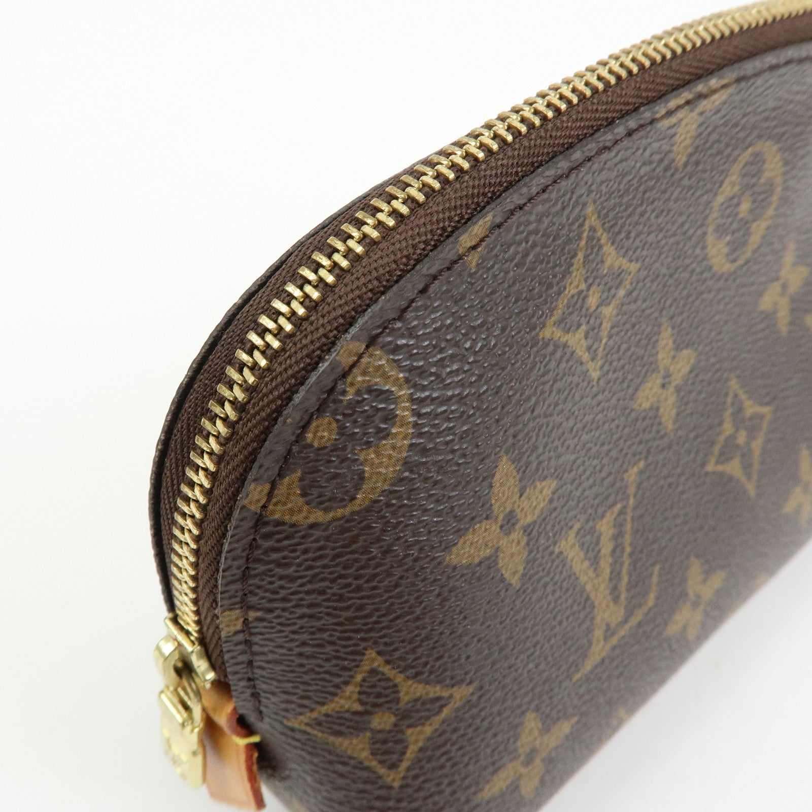 Louis Vuitton Monogram Pochette Cosmetic PM Pouch Brown M47515