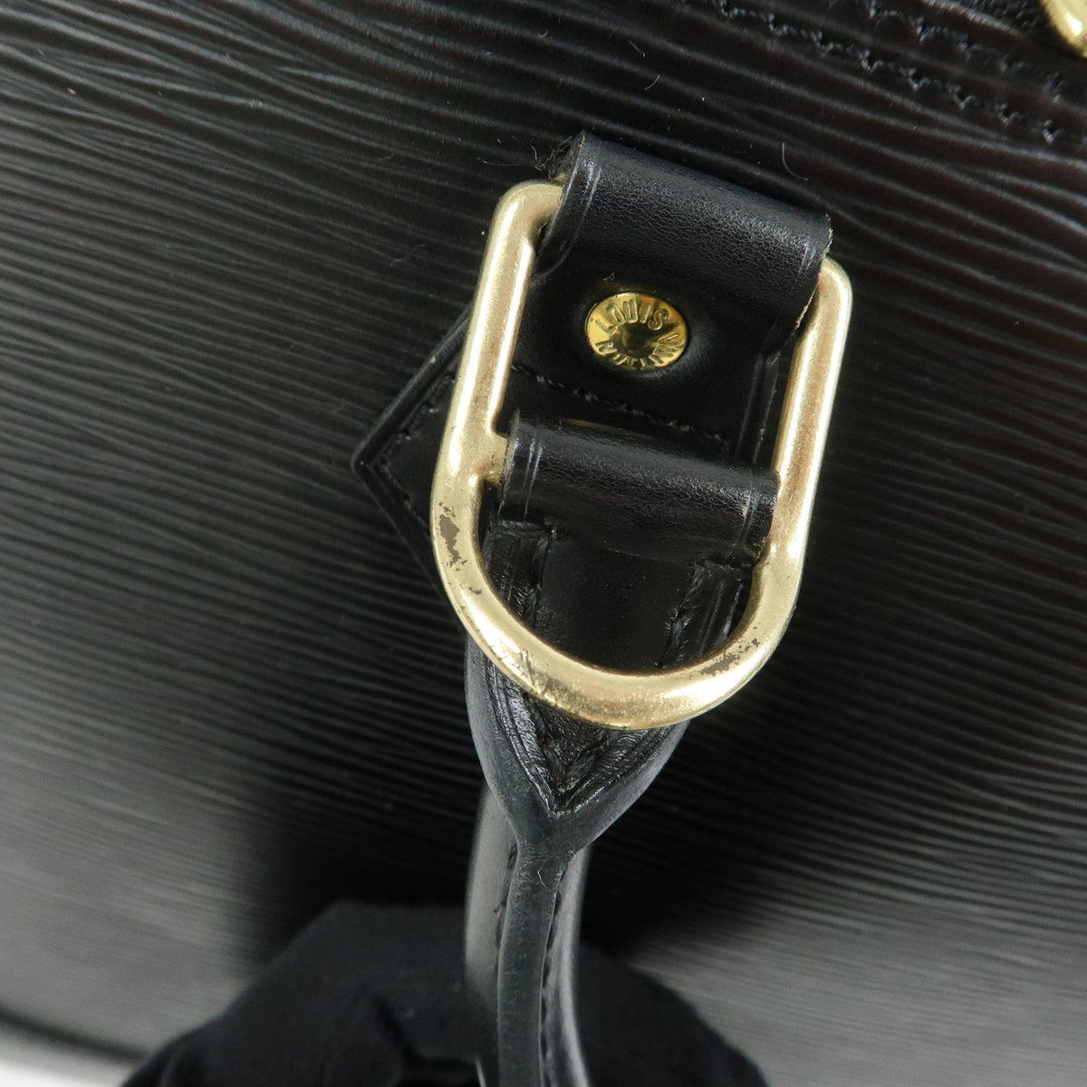 Louis Vuitton Epi Alma PM Hand Bag Noir Black M52142