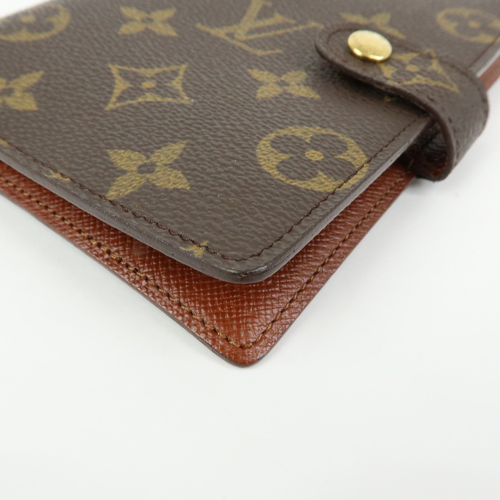 Louis Vuitton Monogram Agenda PM Planner Cover Brown R20005