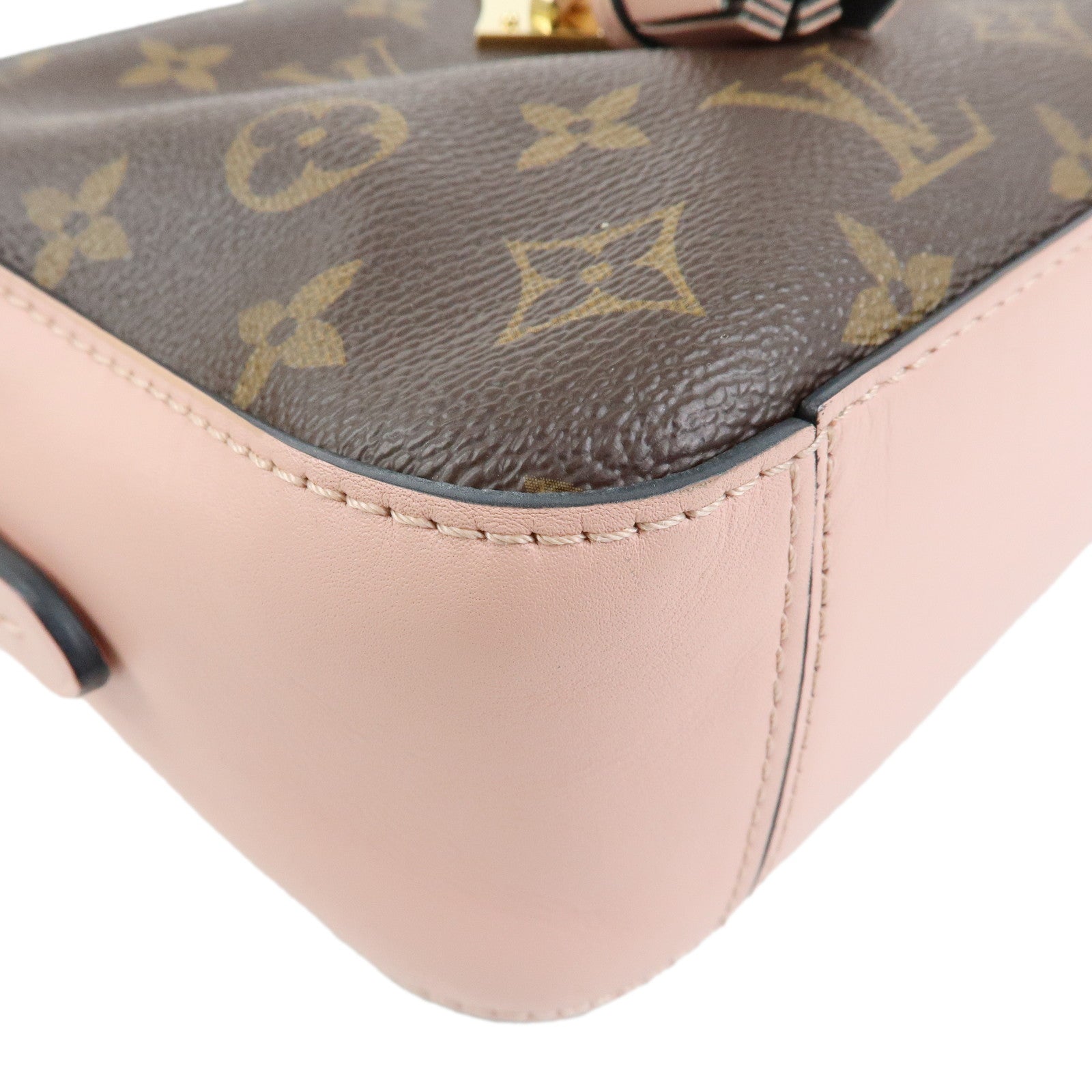 Louis Vuitton Monogram Saintonge Canvas Shoulder Bag Rose Poodle M44442