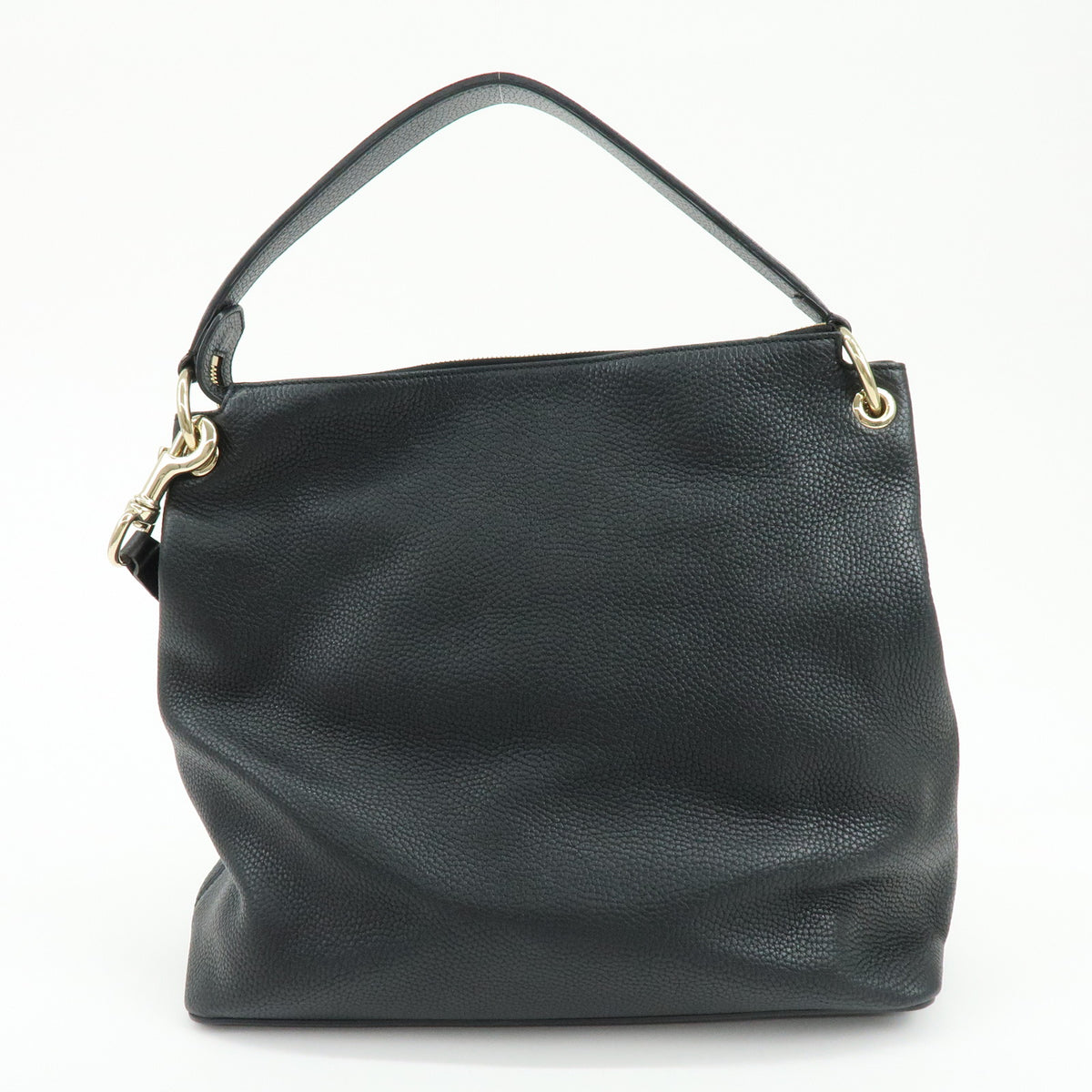 GUCCI SOHO Interlocking G Leather 2Way Hand Shoulder Bag Black 536194