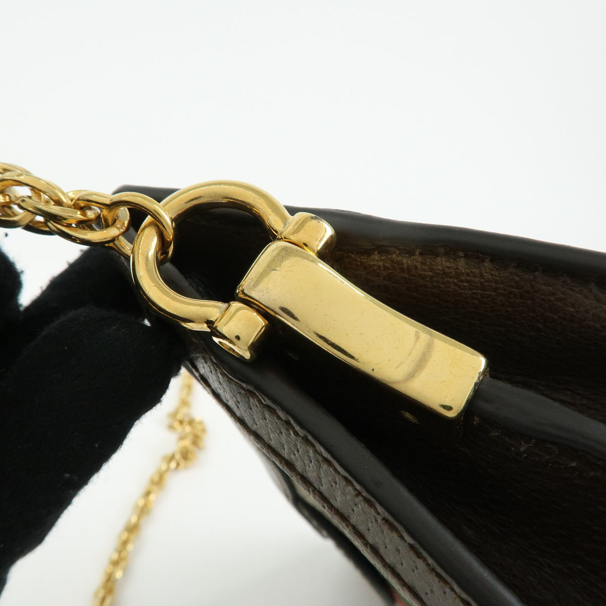 GUCCI Ophidia Sherry GG Supreme Chain Shoulder Bag Beige Brown 503877