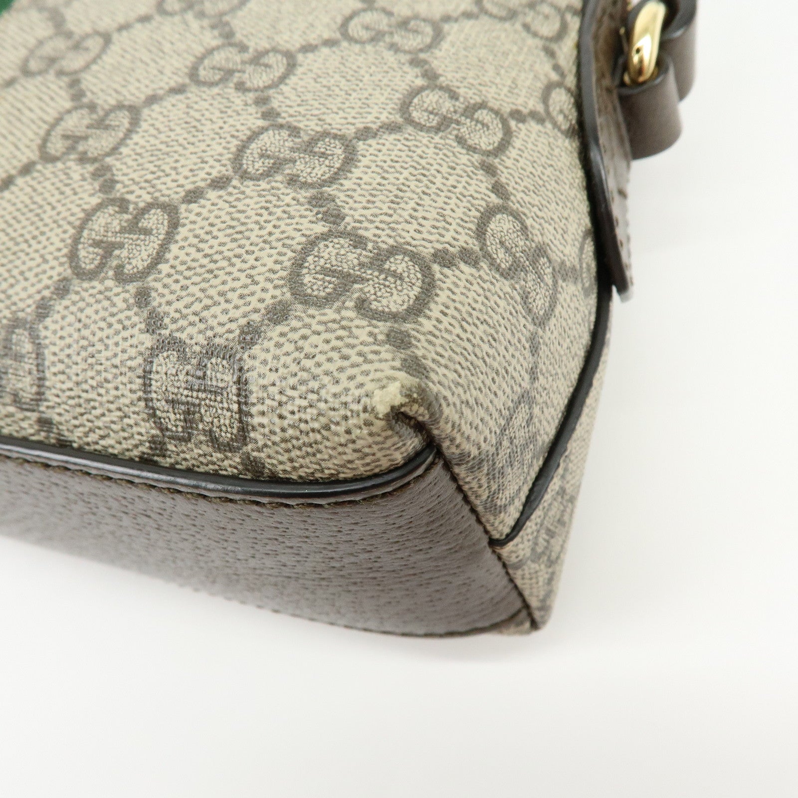 GUCCI Ophidia Sherry GG Supreme Leather Shoulder Bag Beige 499621