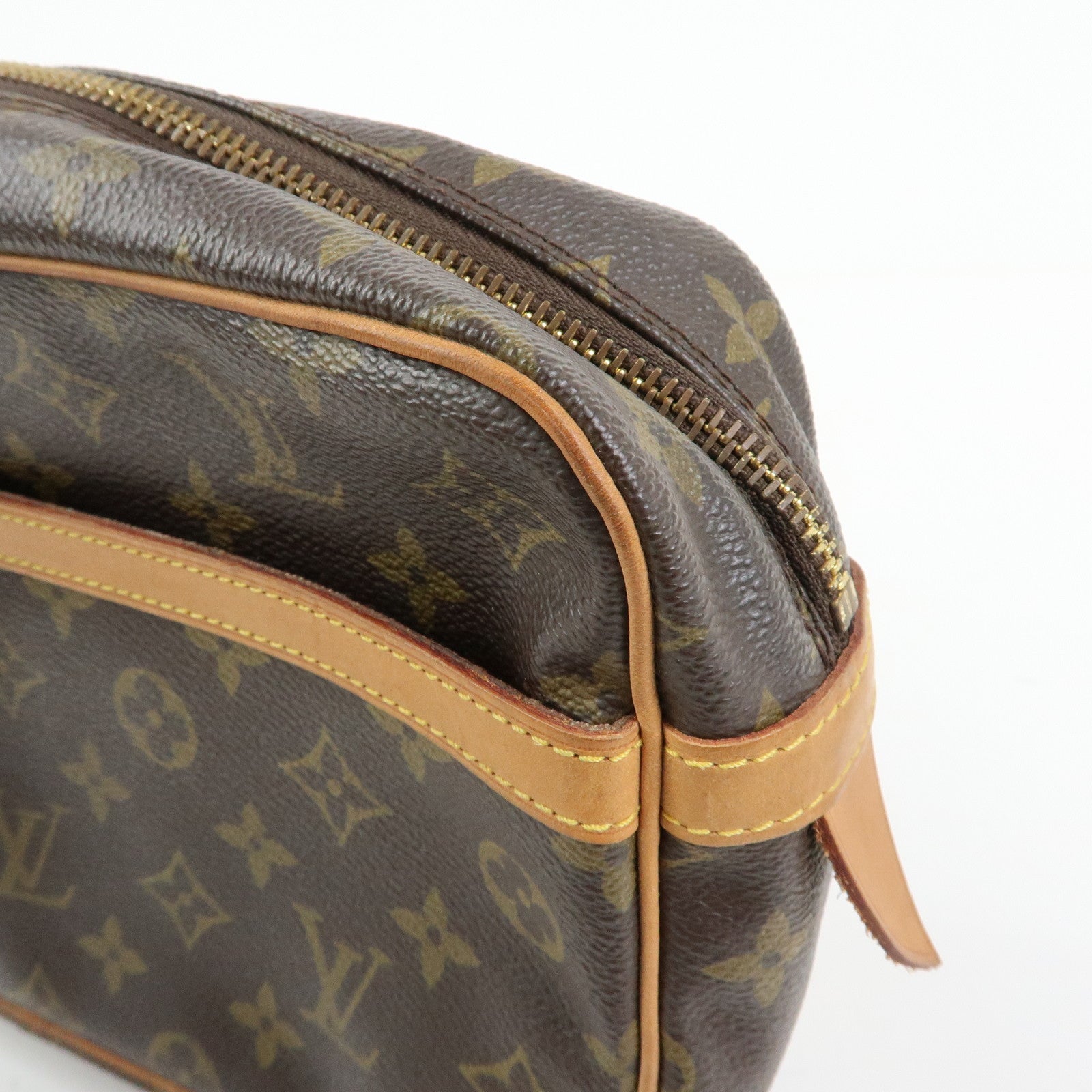 Louis Vuitton Monogram Compiegne 23 Pouch Clutch Bag Brown M51845