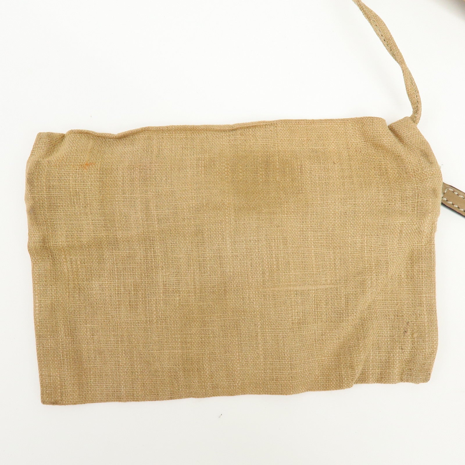 FENDI Zucca Seleria Canvas Leather 2Way Bag Shoulder Bag Brown Beige