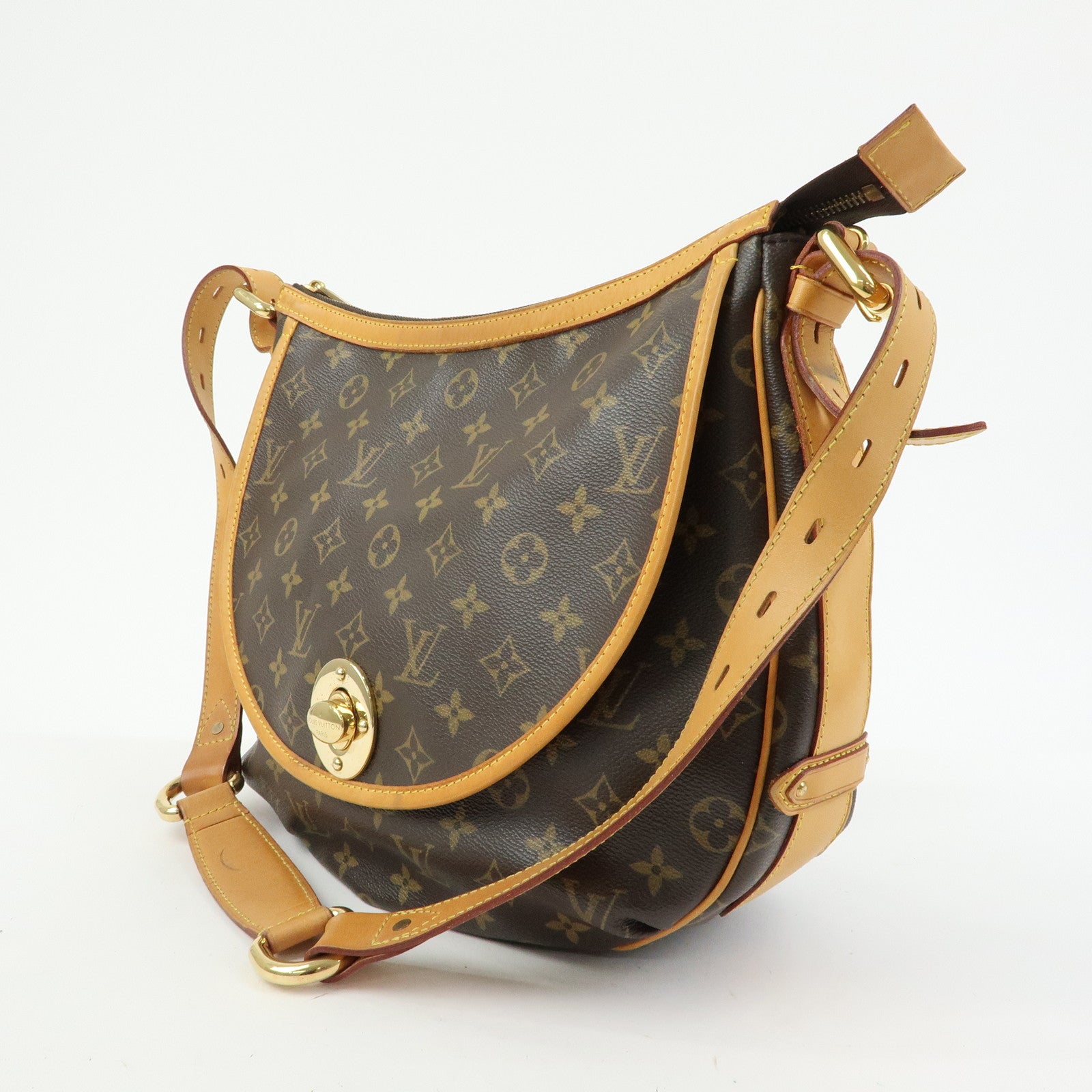 Louis Vuitton Monogram Tulum GM Shoulder Bag Brown M40075