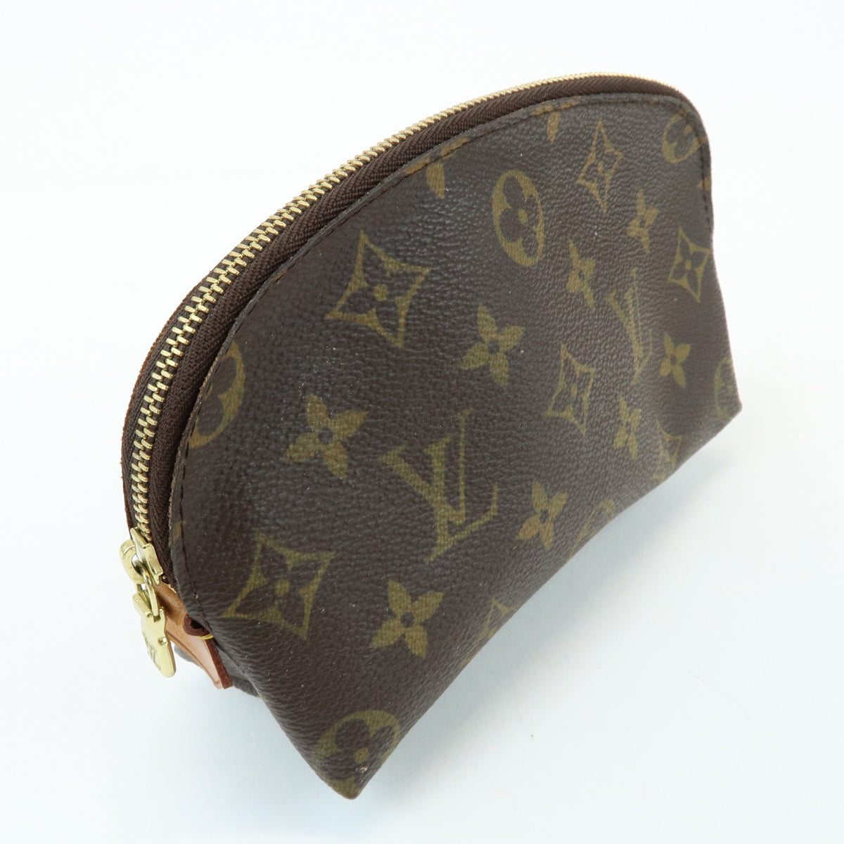 Louis Vuitton Monogram Pochette Cosmetic PM Pouch Brown M47515