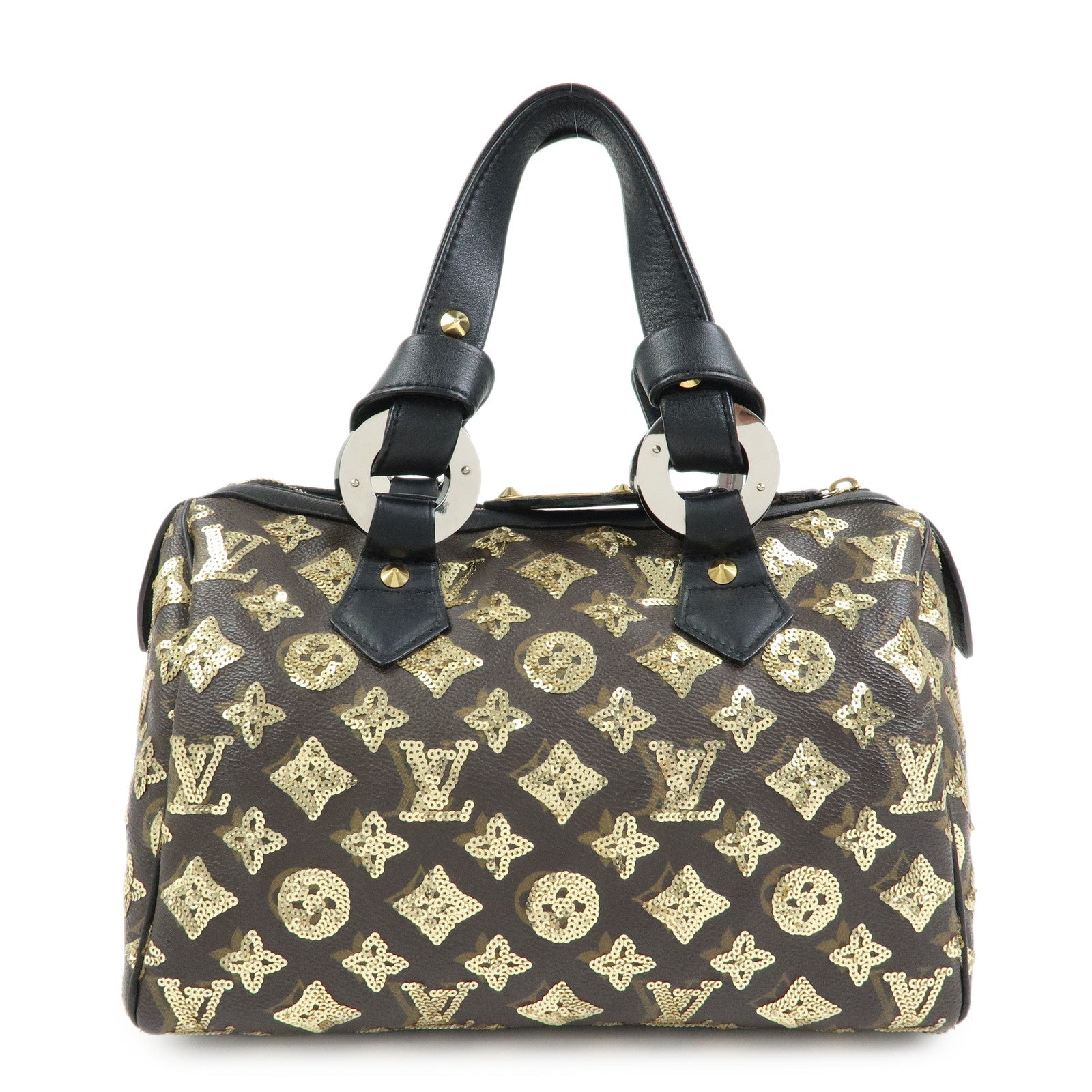 Louis Vuitton Monogram Eclipse Speedy 30 Hand Bag Noir M40244