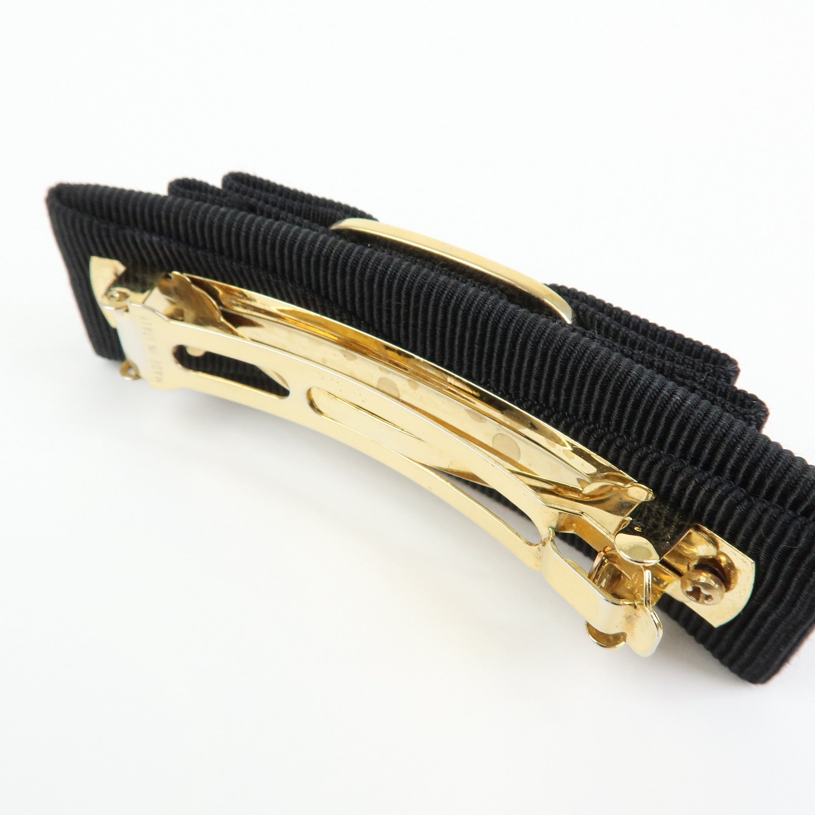 Ferragamo Vara Ribbon Viscose Valletta Hair Accessory Black