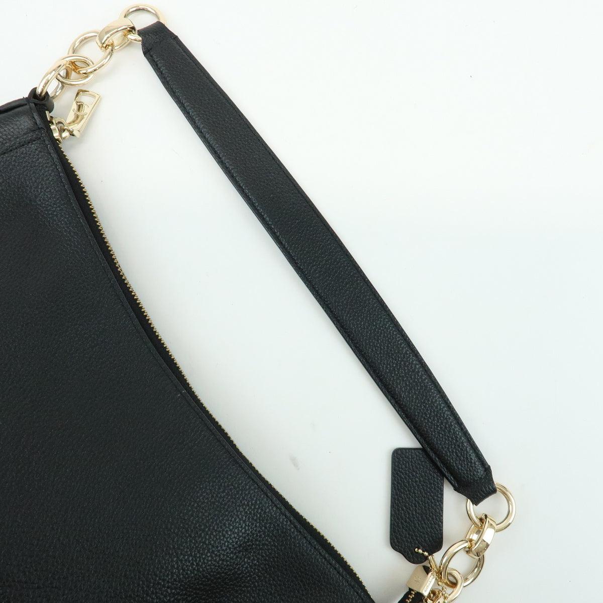 COACH Chelsea Hobo 32 Leather Shoulder Bag Hand Bag Black