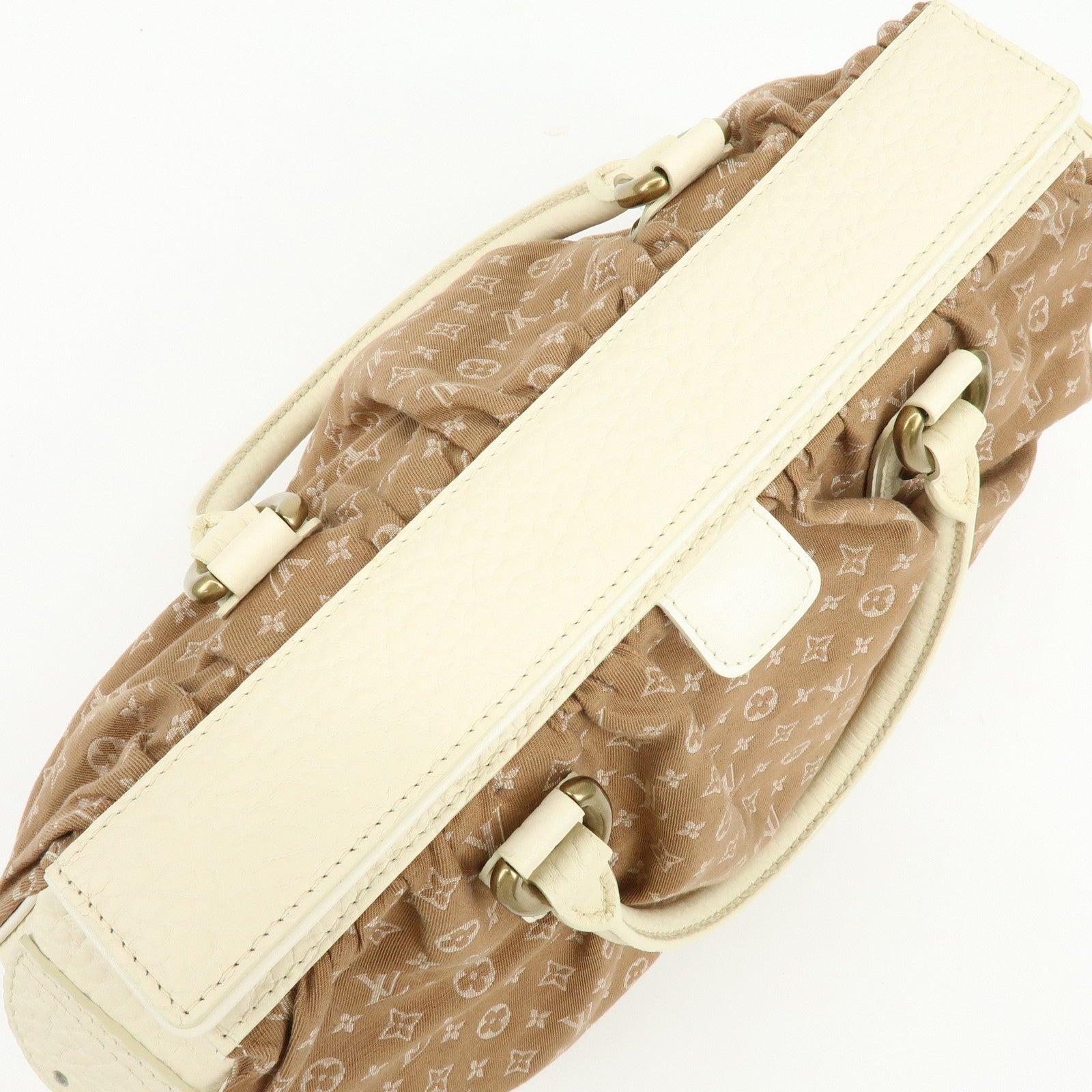 Louis Vuitton Monogram Mini Lin Trapes GM Camel Ivory M40060