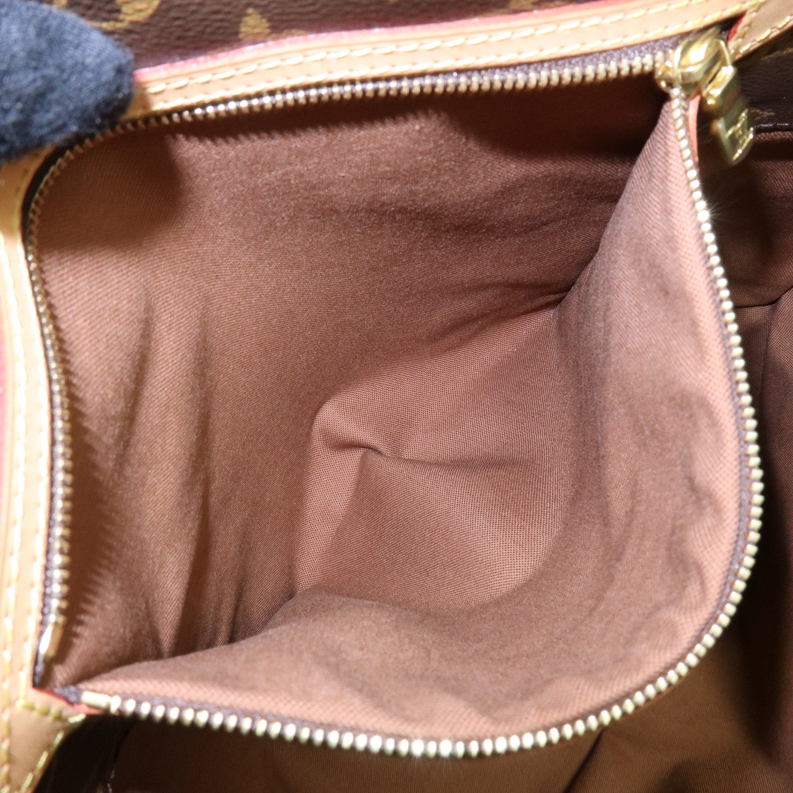 Louis Vuitton Monogram Sac Shopping Canvas Shoulder Bag Brown M51108