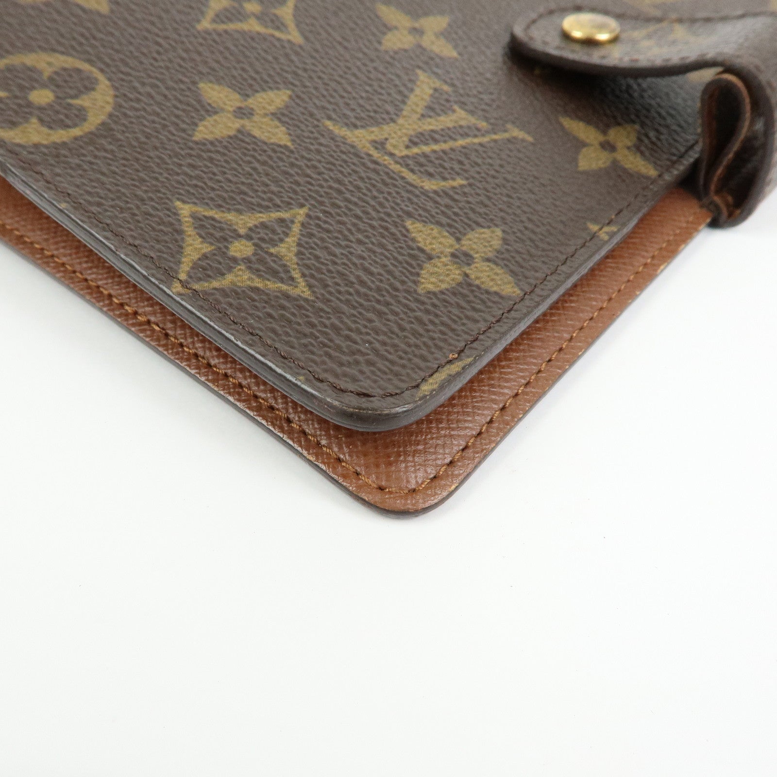 Louis Vuitton Monogram Agenda MM Planner Cover Brown R20004