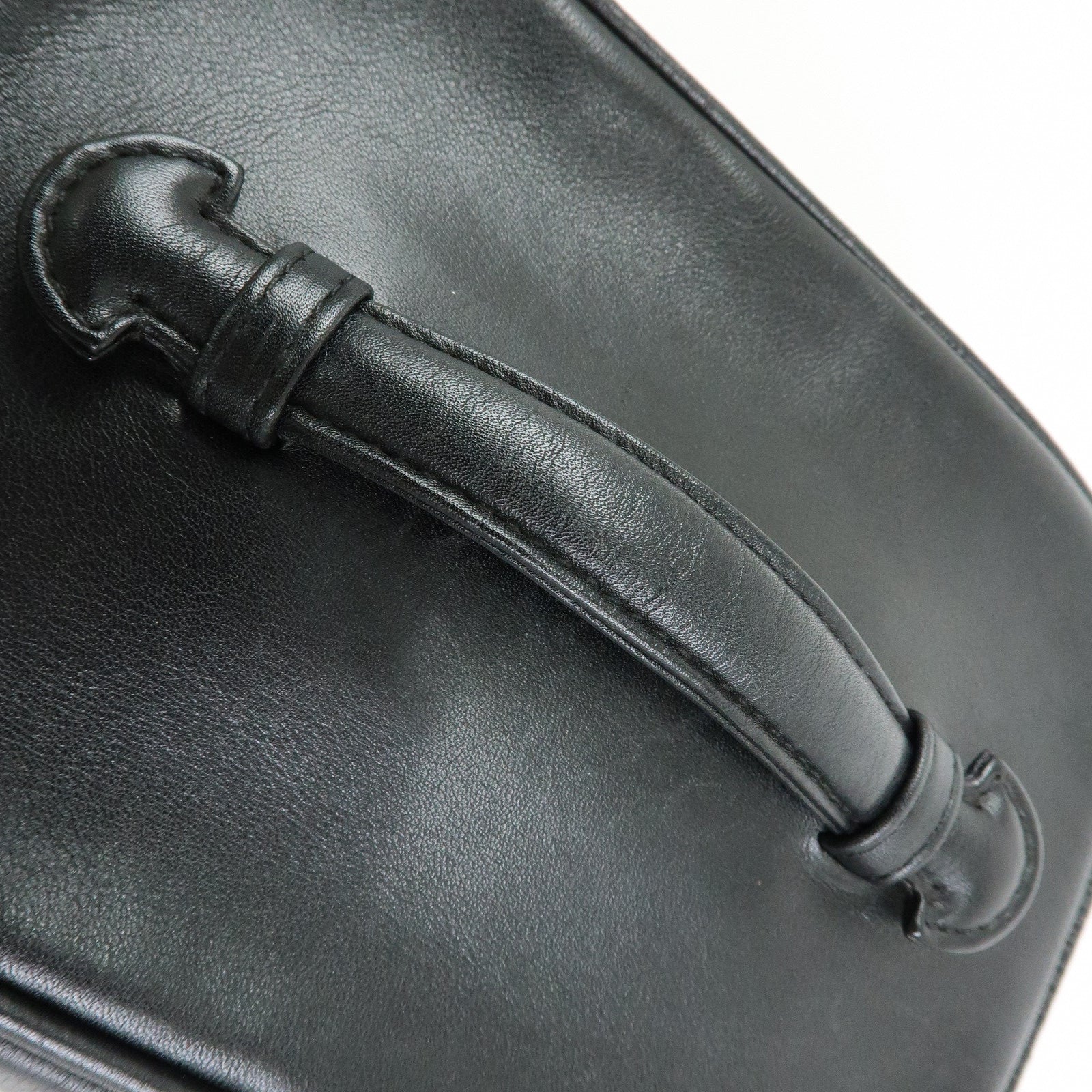 CHANEL Bicolore COCO Mark Calf Leather Vanity Bag Black A01618