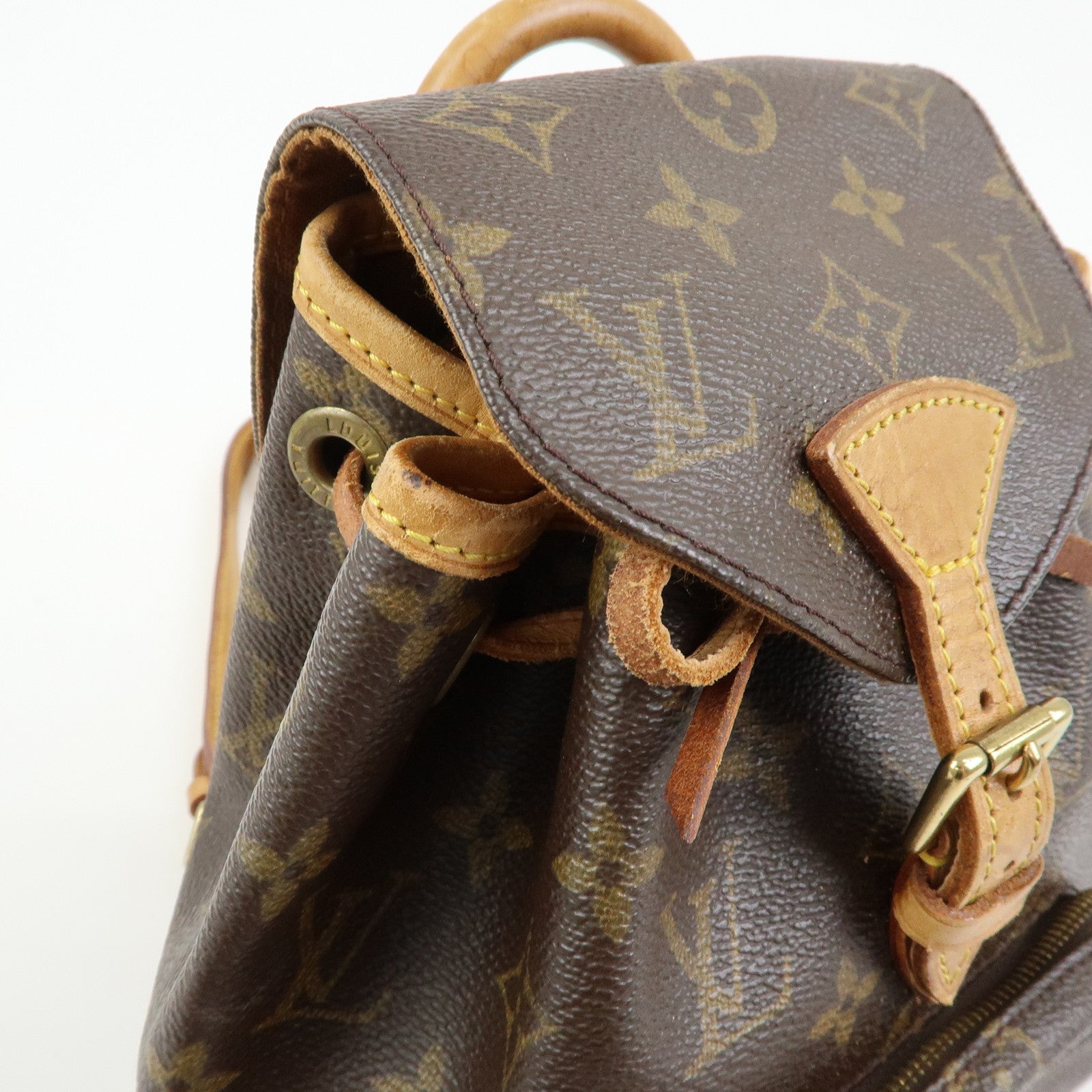 Louis Vuitton Monogram Montsouris Mini Backpack Rucksack Brown M51137