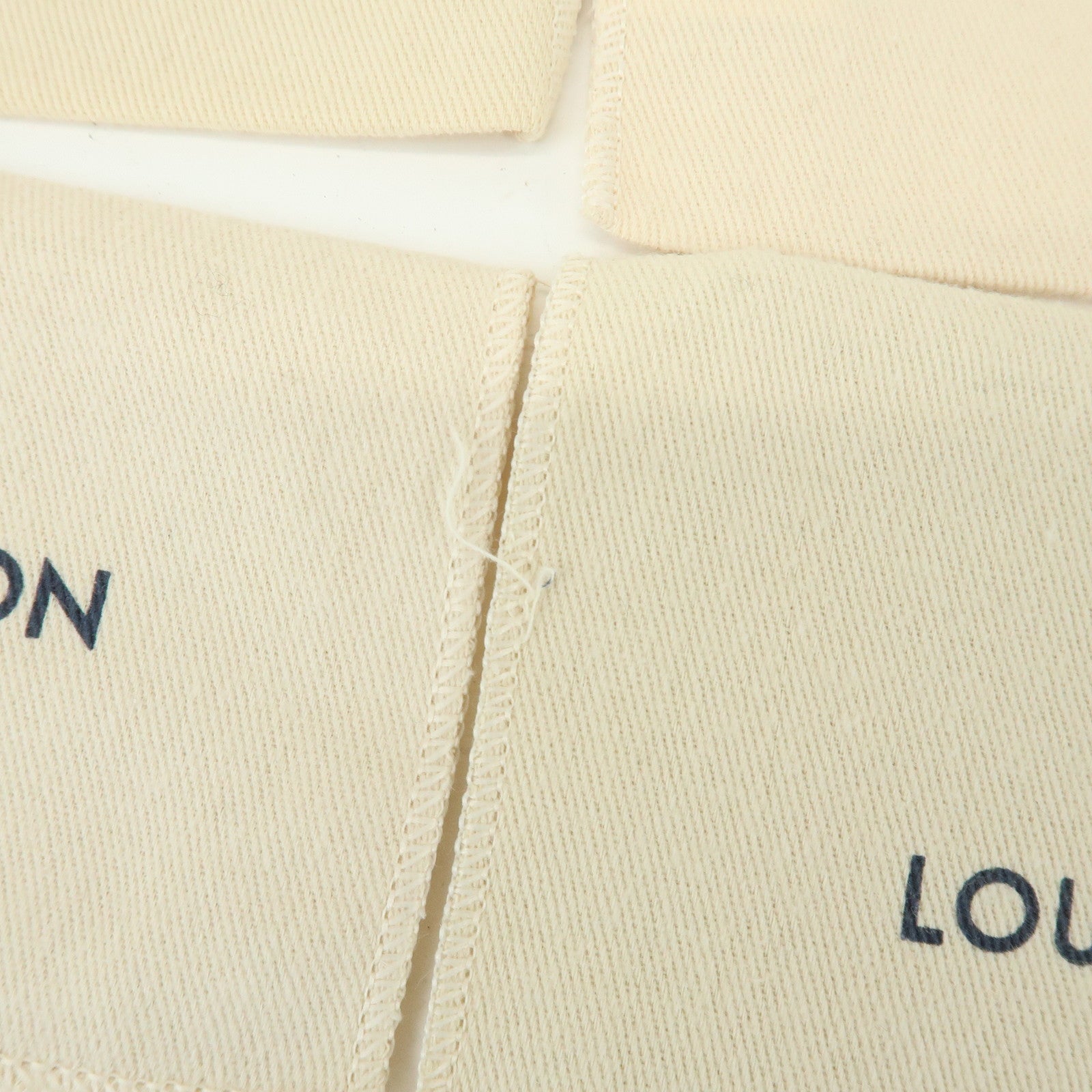 Loiuis Vuitton Set Of 30 Dust Bag Flap Style Beige for small items