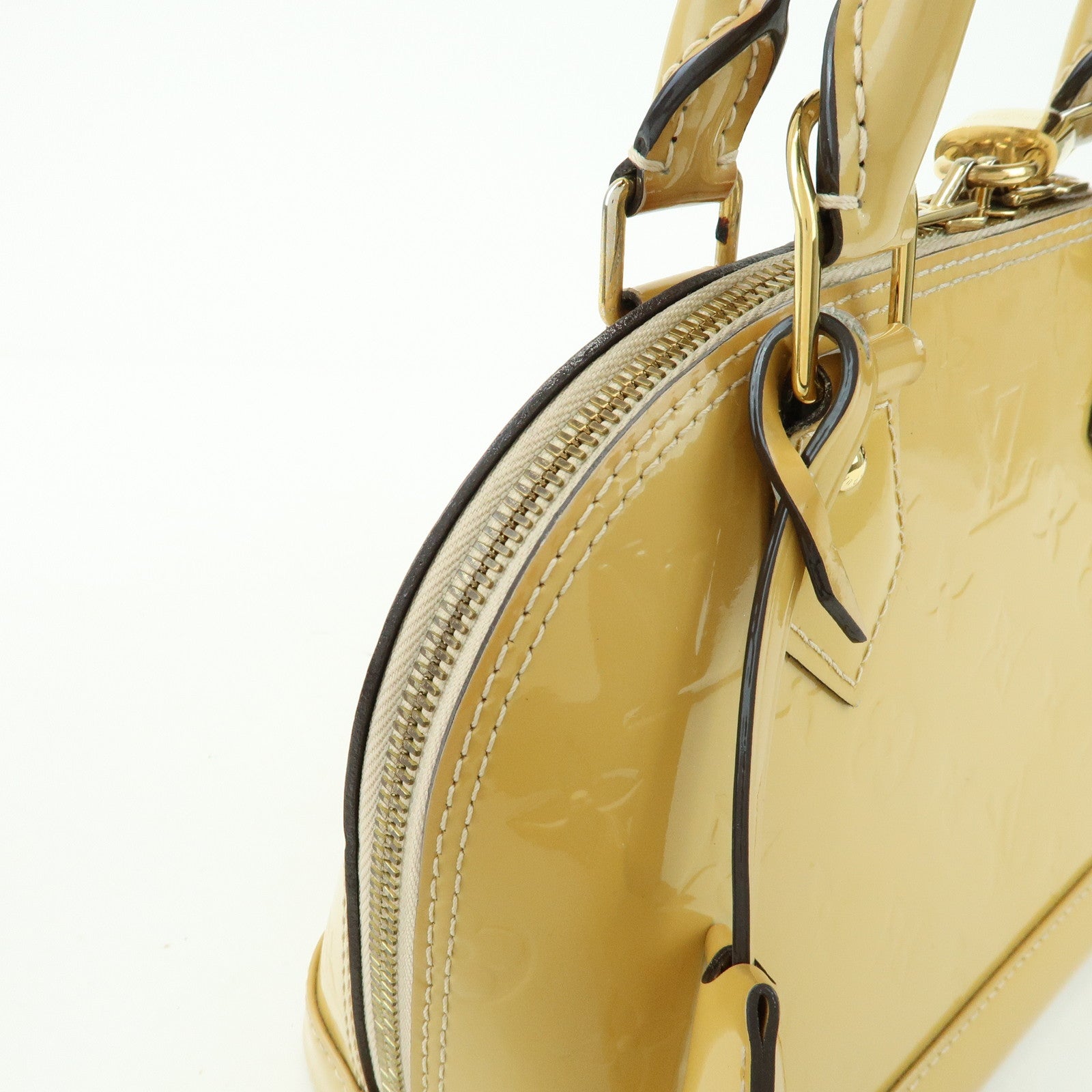 Louis Vuitton Monogram 2Way Vernis Alma BB Hand Shoulder Bag Beige