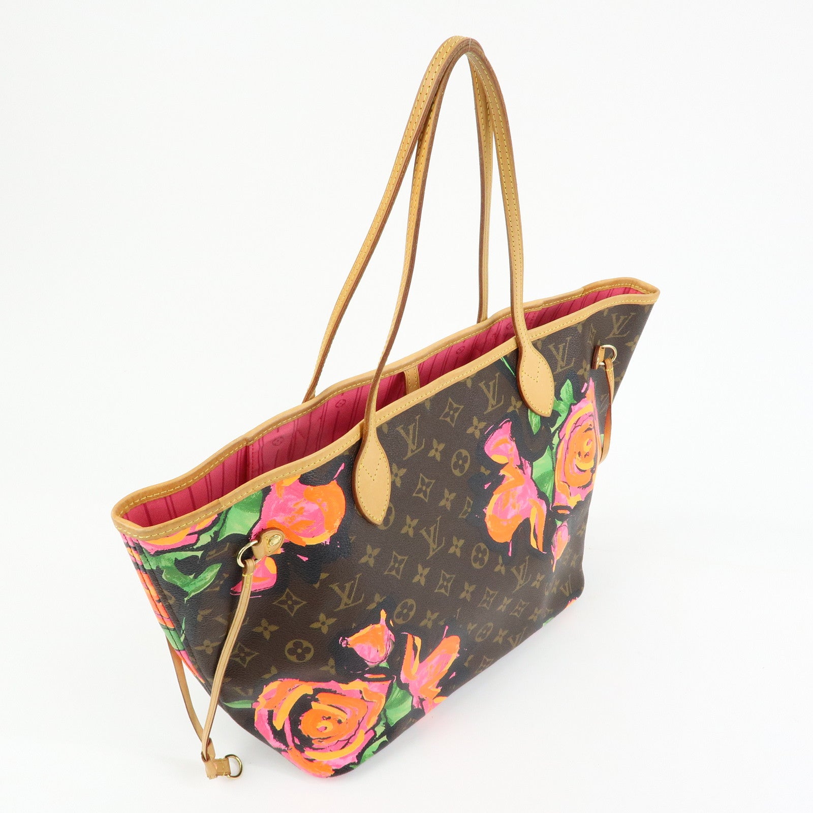 Louis Vuitton Monogram Rose Neverfull MM Tote Shoulder Bag M48613