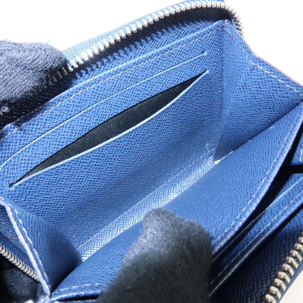 Louis Vuitton Epi Leather Zippy Coin Purse Wallet Indigo Blue M60384