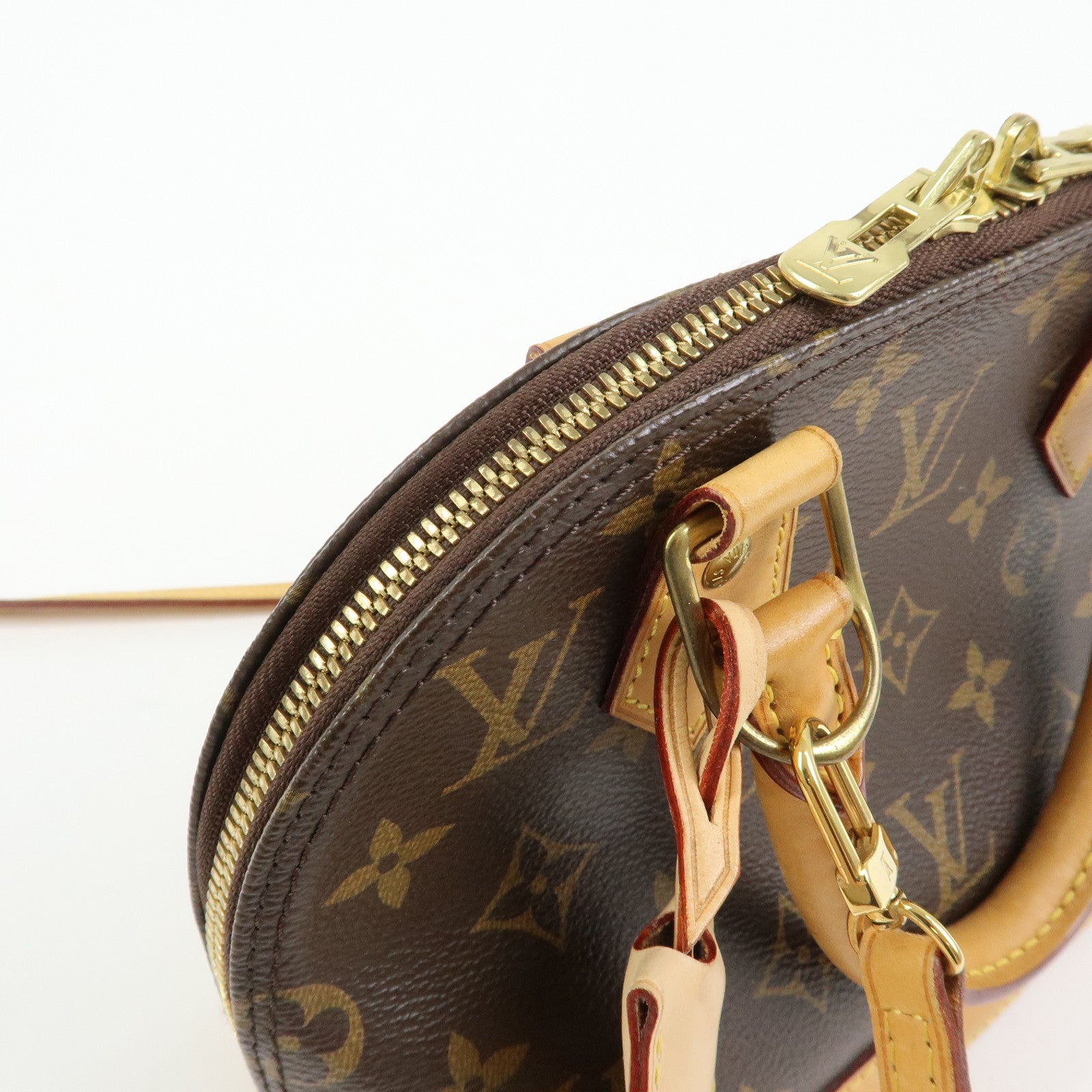 Louis Vuitton Monogram Alma BB 2 Way Hand Bag Shoulder Bag Brown M53152