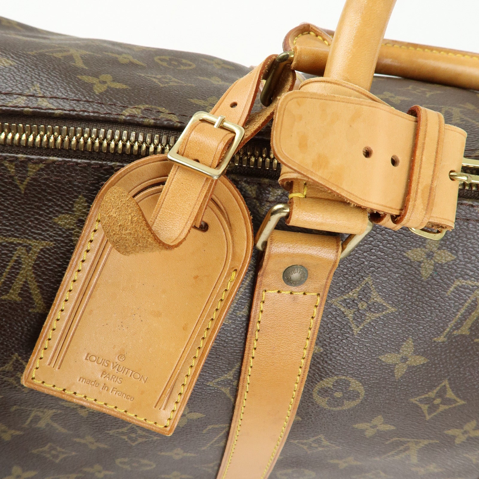 Louis Vuitton Monogram Keep All Bandouliere 55 Boston Bag M41414