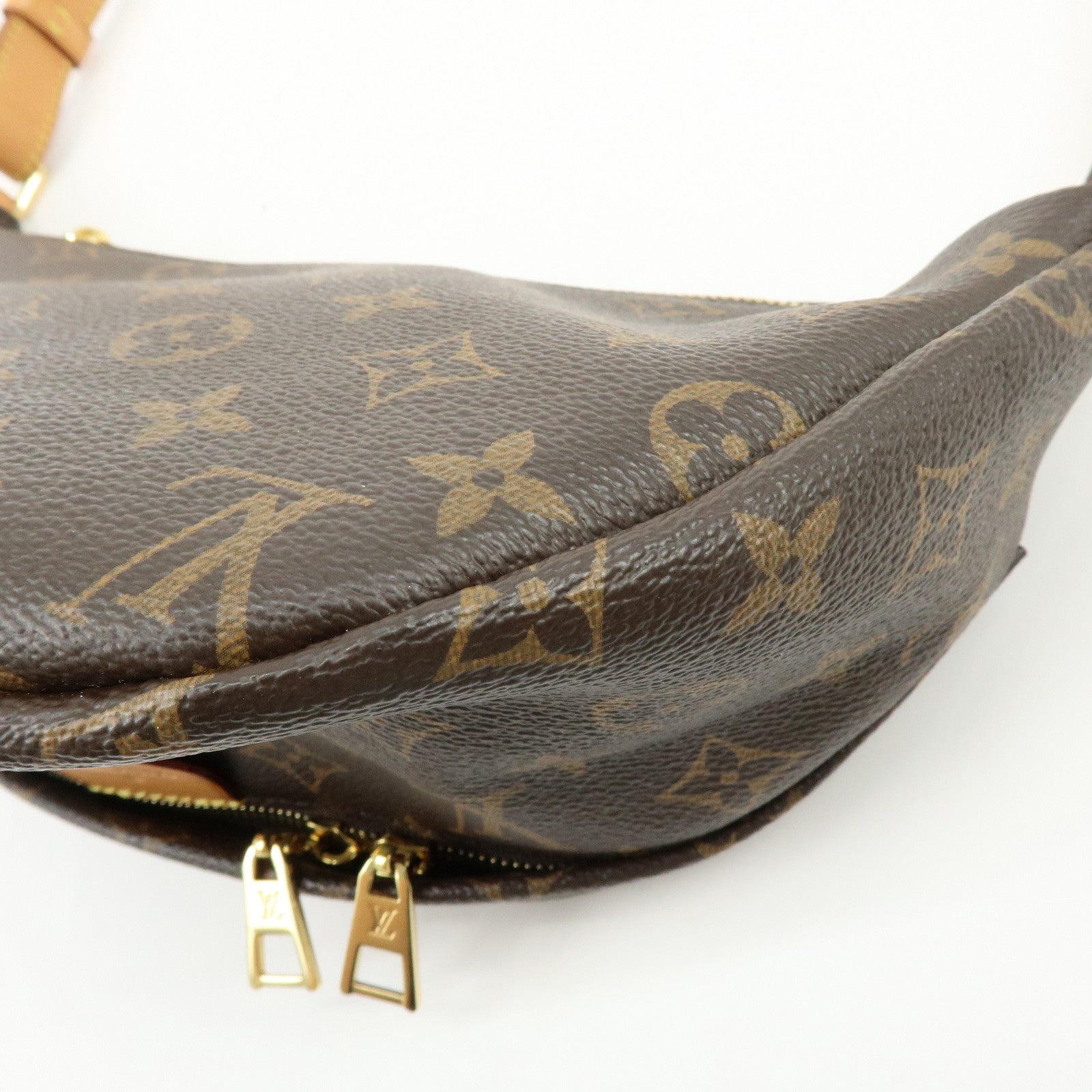 Louis Vuitton Monogram Bum Bag Crossbody Shoulder Bag Brown M43644