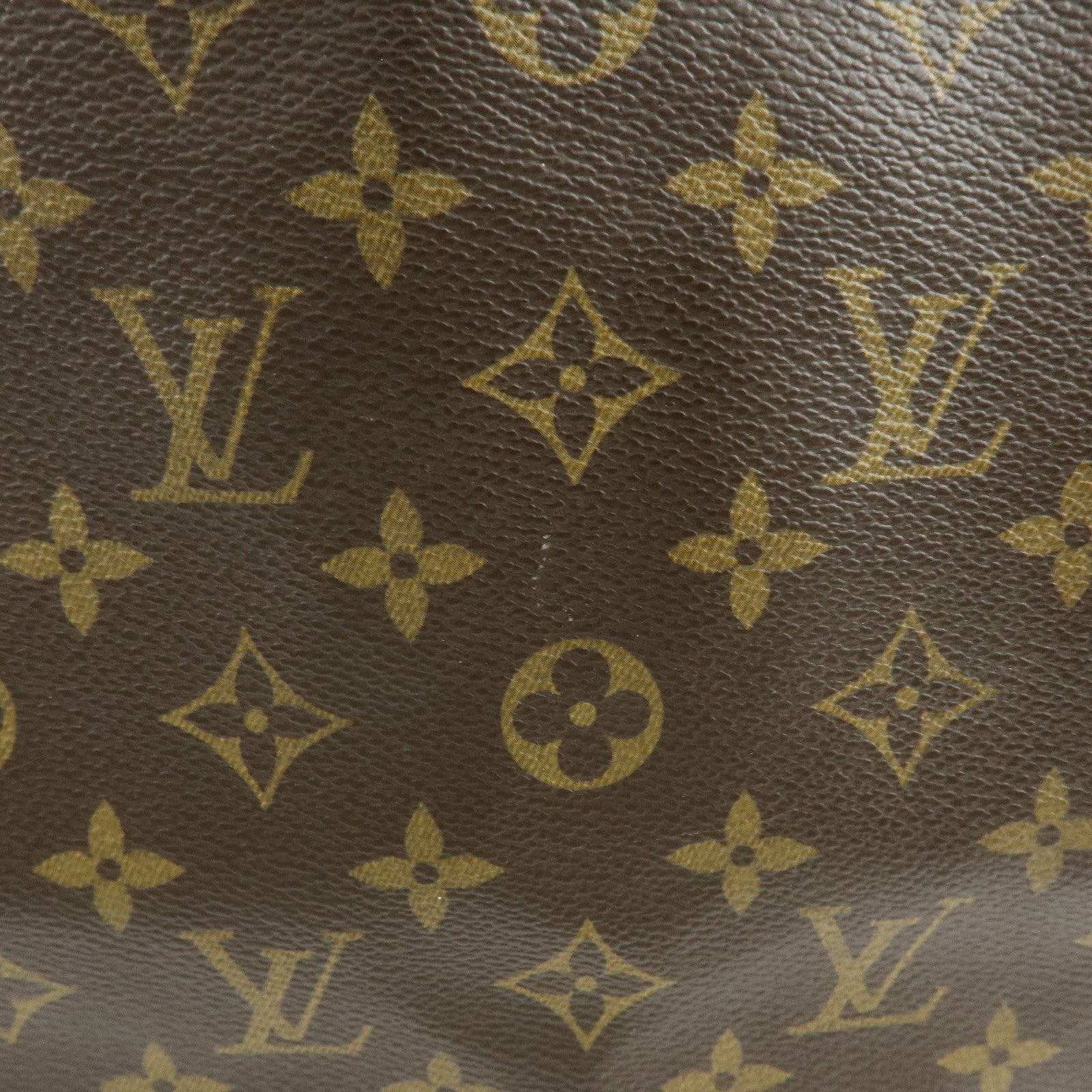 Louis Vuitton Monogram Sac Plat Tote Bag Hand Bag Brown M51140