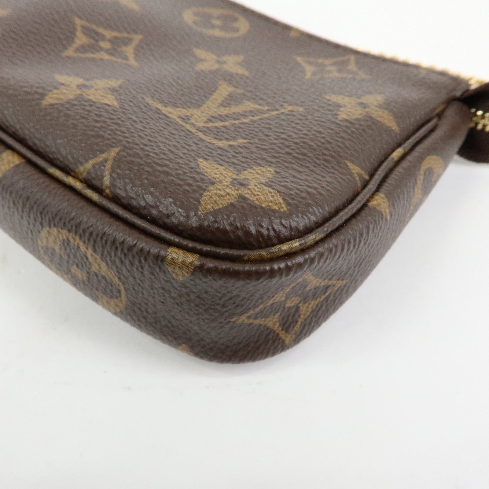 Louis Vuitton Monogram Mini Pochette Accessoires Hand Bag M58009