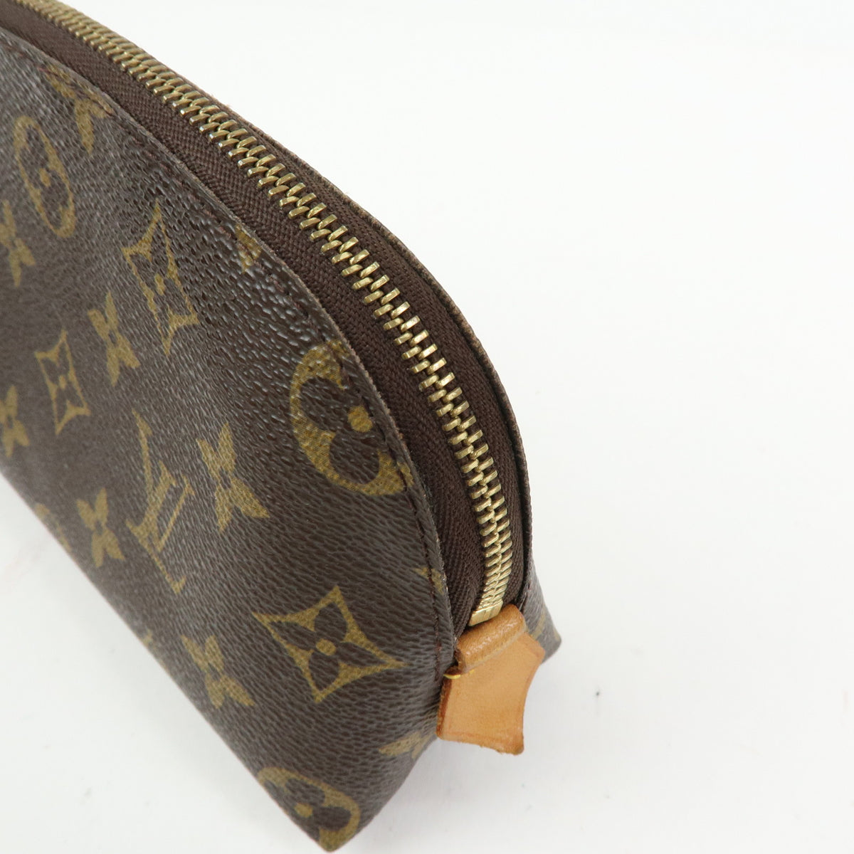 Louis Vuitton Monogram Pochette Cosmetic PM Pouch Brown M47515