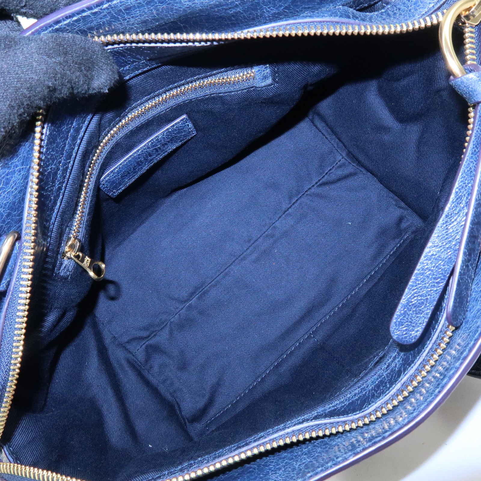 Chloe See by Chloe Paige Leather Small 2Way Hand Bag Shoulder Bag Blue