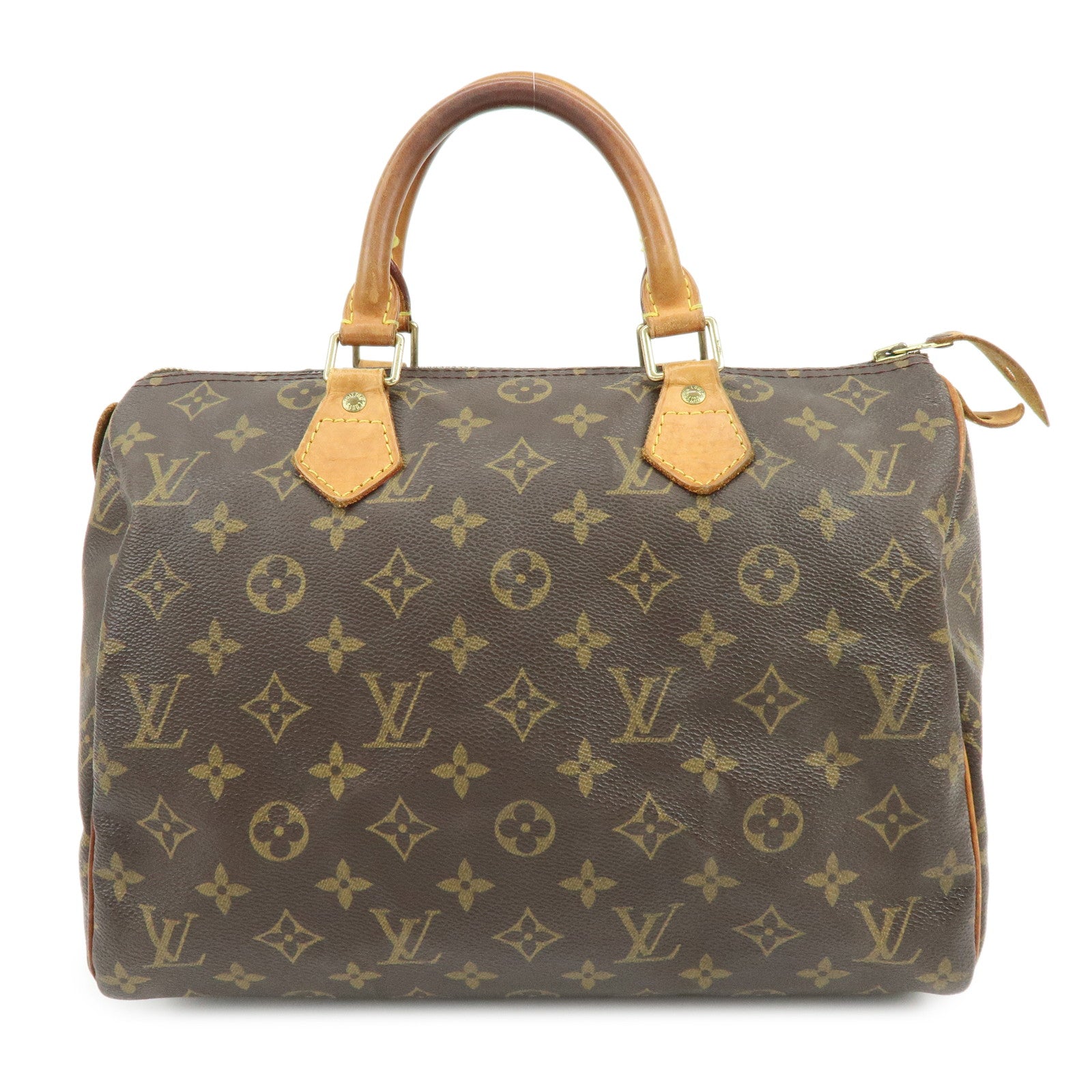 Louis Vuitton Monogram Speedy 30 Boston Bag Hand Bag Brown M41108