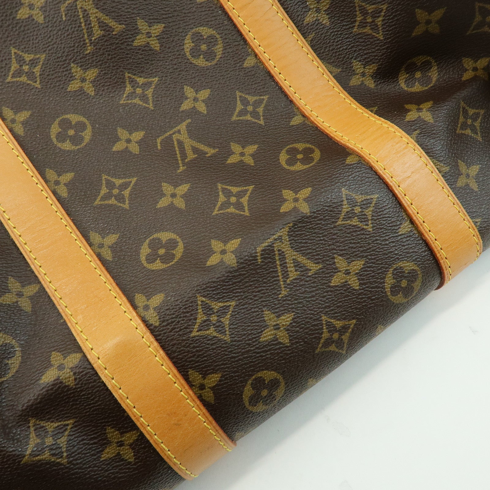 Louis Vuitton Monogram Keep All Bandouliere 60 Bag Brown M41412