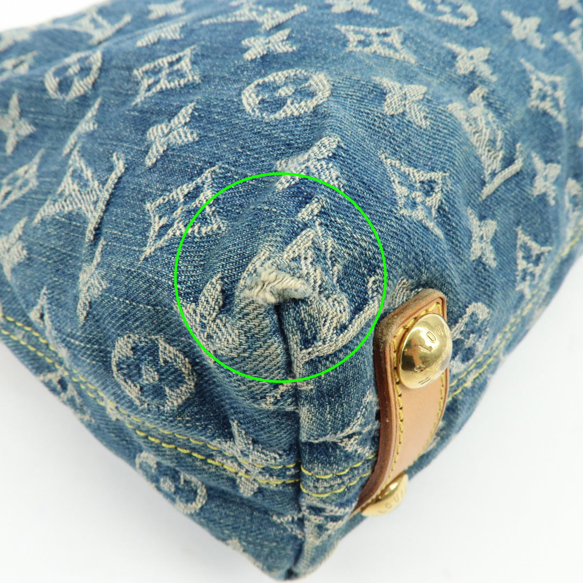 Louis Vuitton Monogram Denim Baggy PM 2Way Bag Shoulder Bag M95049