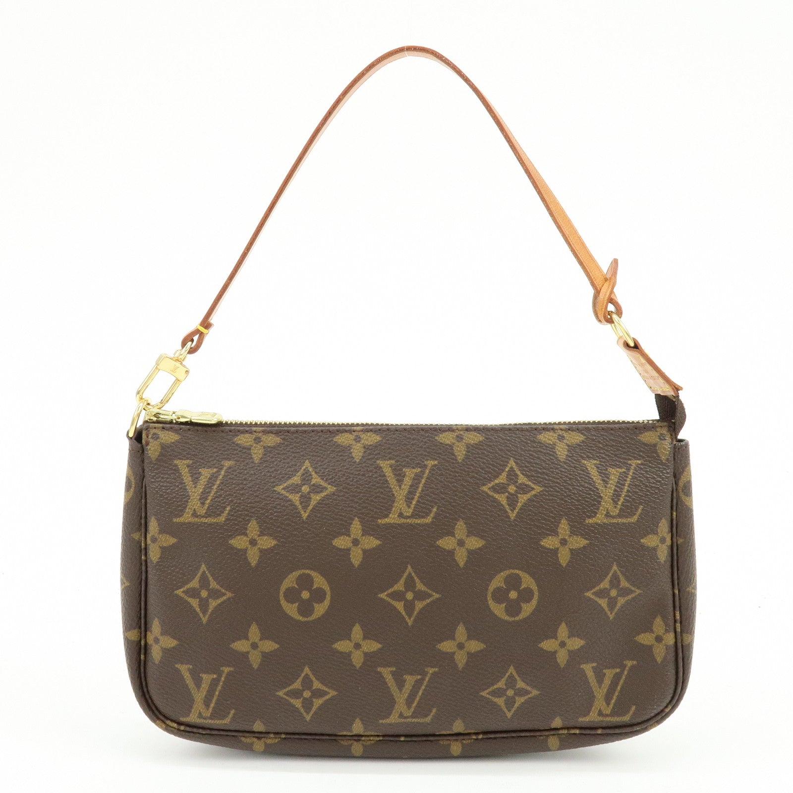 Louis Vuitton Monogram Pochette Accessoires Hand Bag Brown M51980