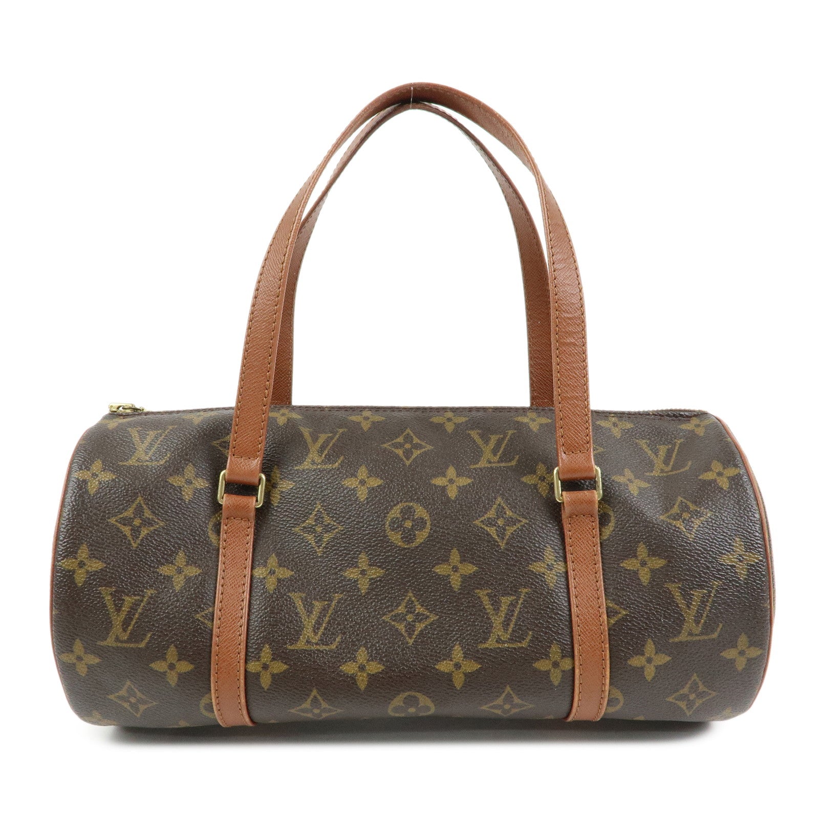 Louis Vuitton Monogram Papillon 30 Hand Bag Brown Old Style M51365