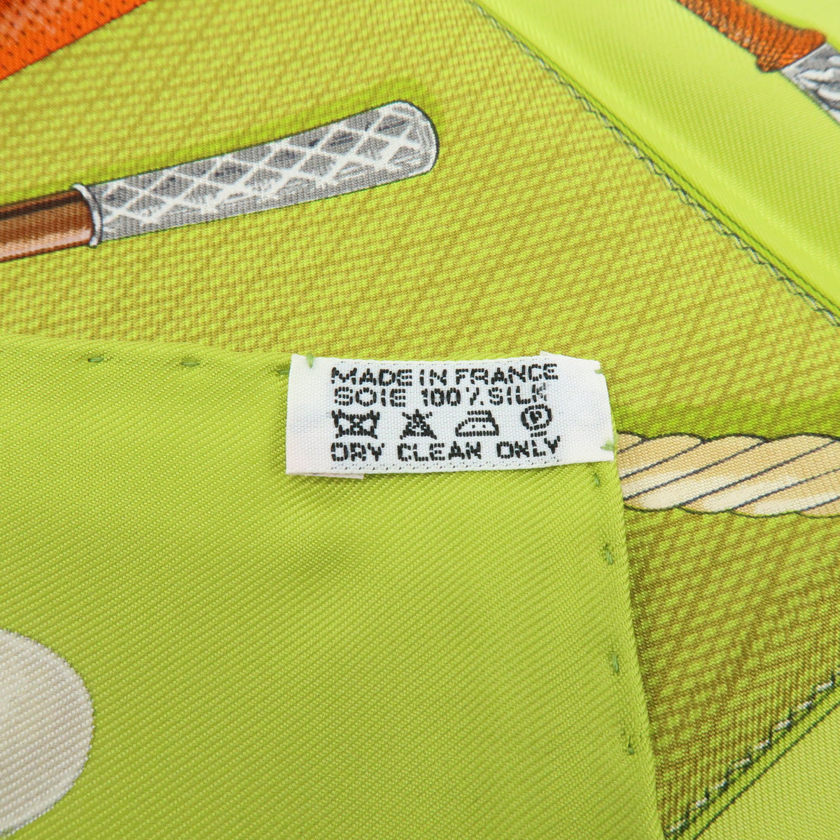 HERMES Carre 45 Lot of 2 Silk 100% Scarf Light Pink Light Green Brown