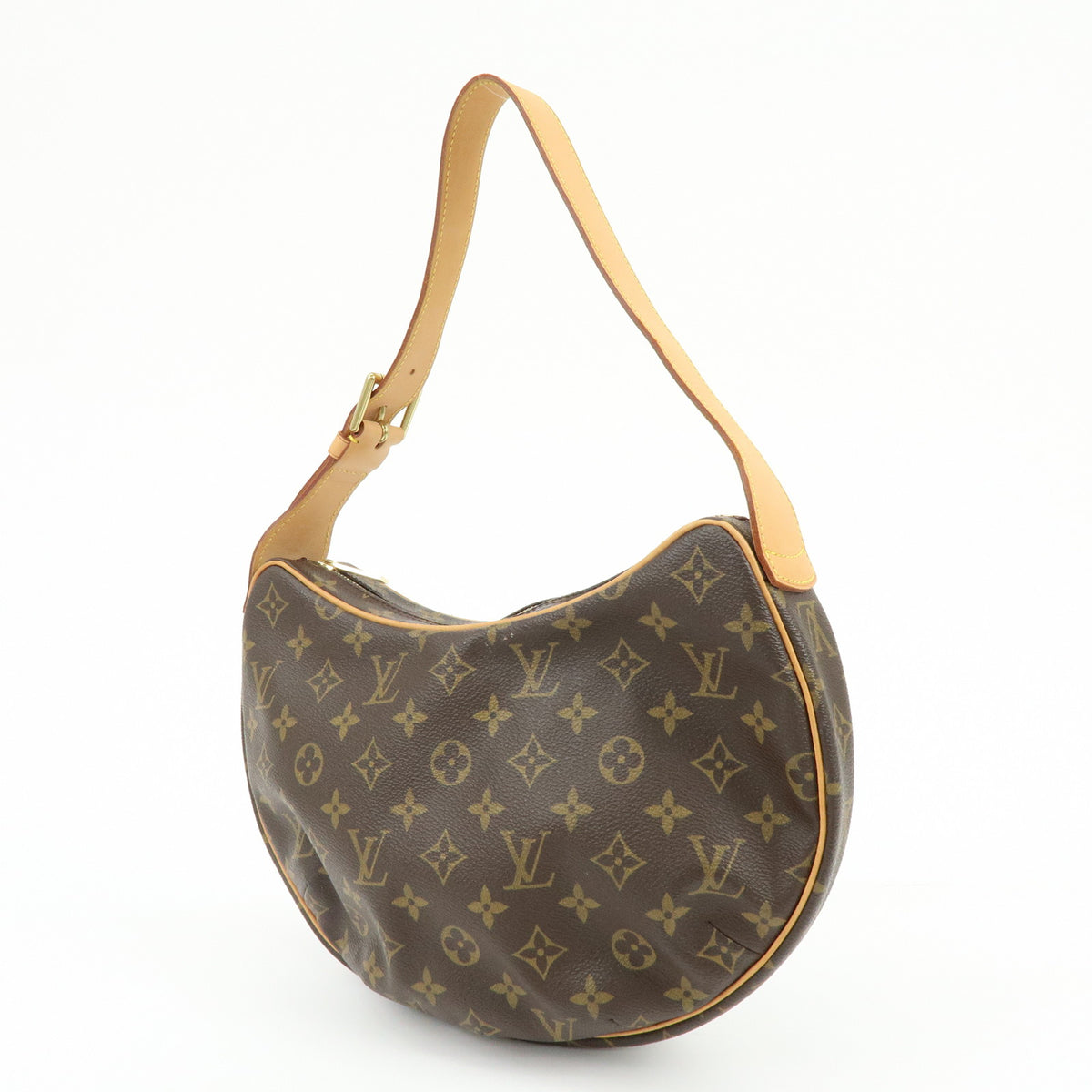 Louis Vuitton Monogram Croissant MM Shoulder Bag Brown M51512