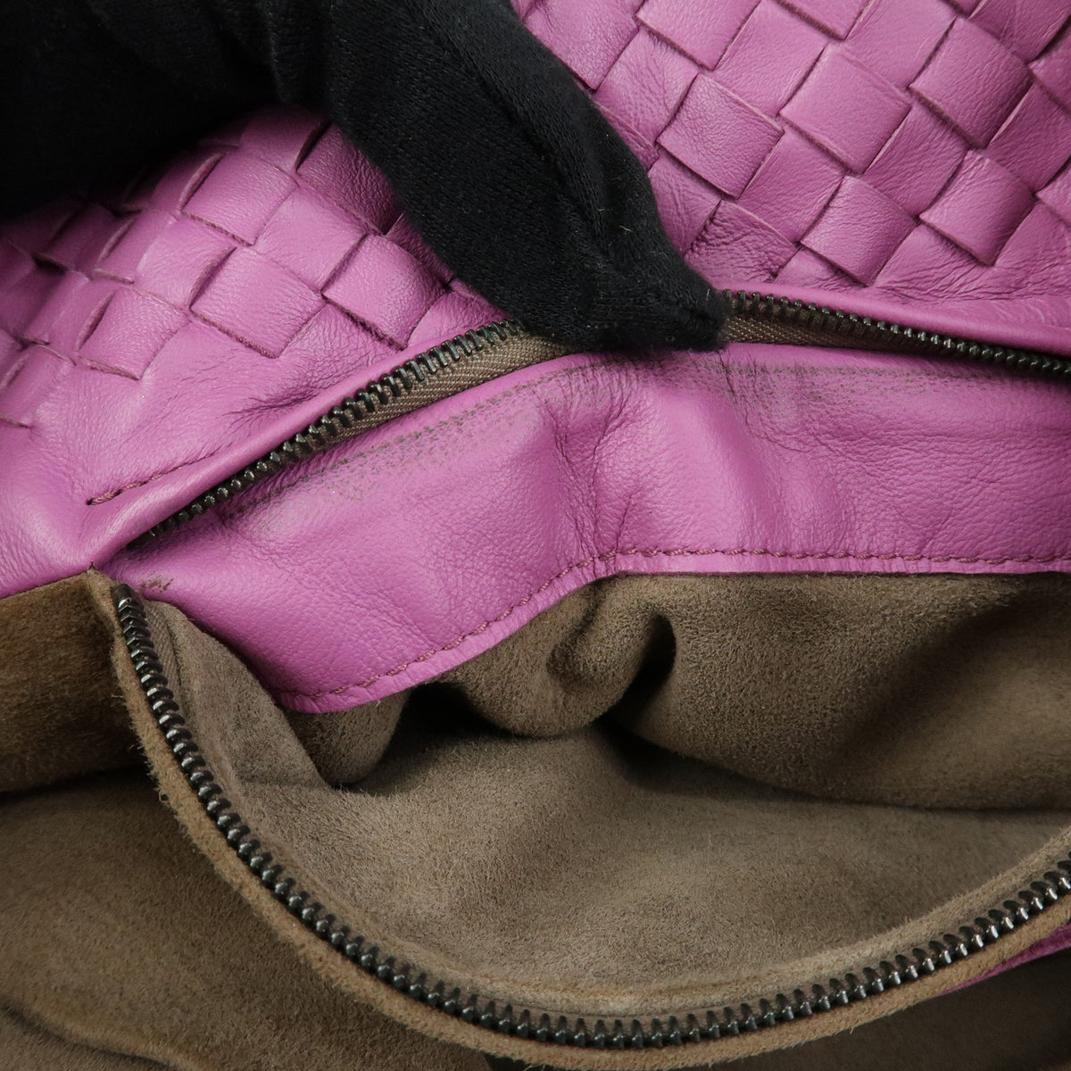BOTTEGA VENETA Garda Intrecciato Leather Tote Bag Shoulder Bag Purple