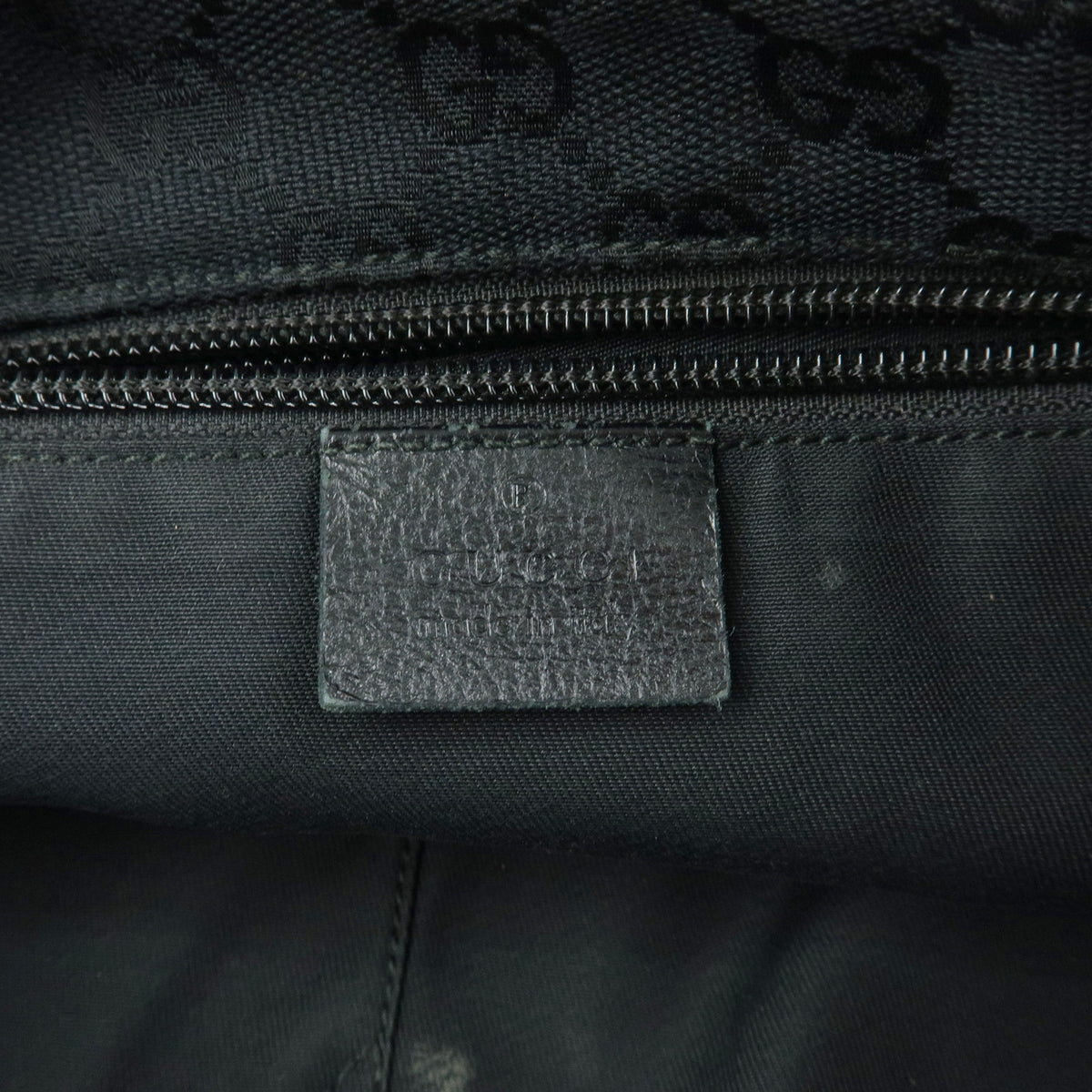 GUCCI Sherry GG Canvas Leather Shoulder Bag Crossbody Bag Black 189749