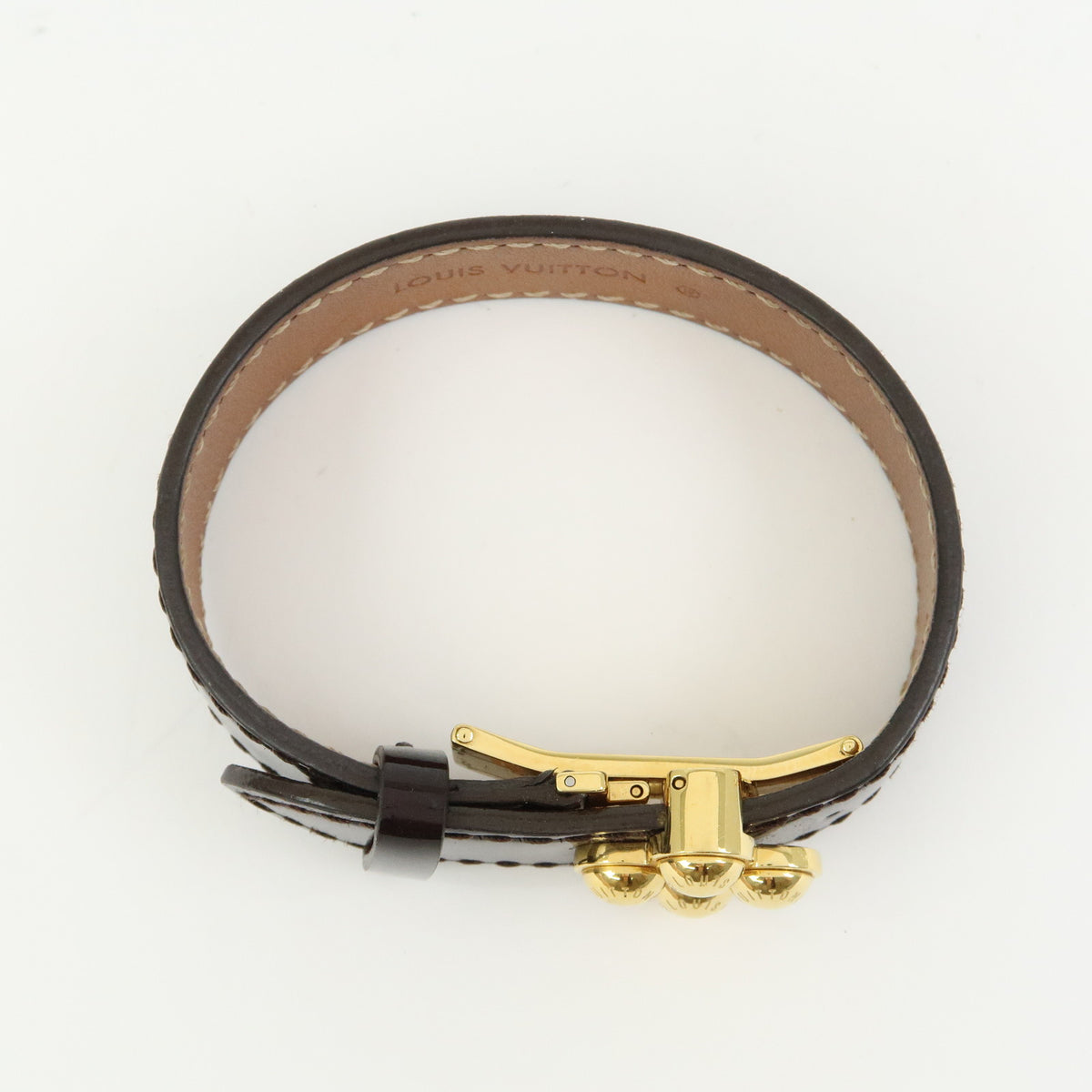 Louis Vuitton Monogram Vernis Bloom It Bracelet 17 Amarante M6602F