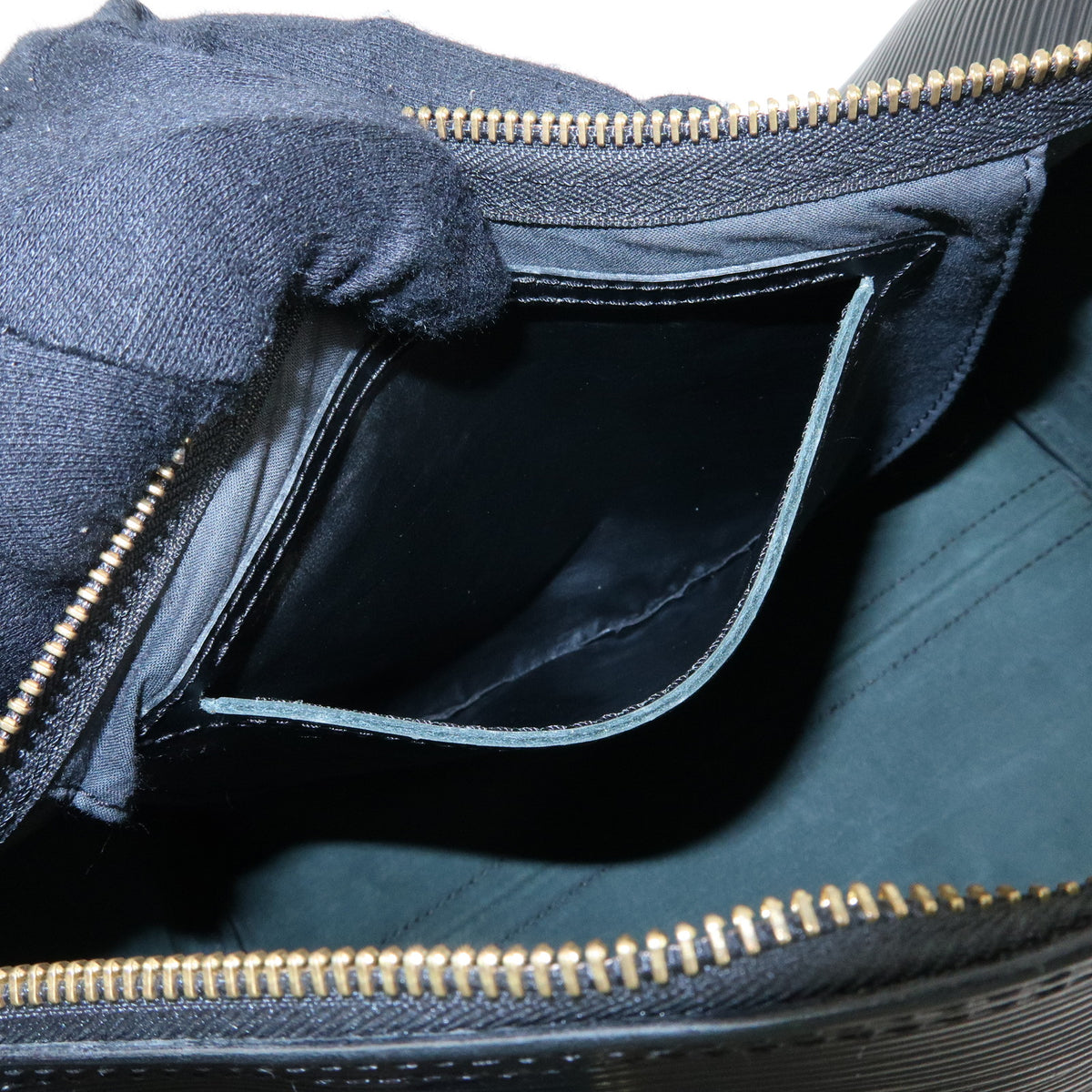 Louis Vuitton Epi Speedy 25 Leather Hand Bag Boston Bag Noir M59032
