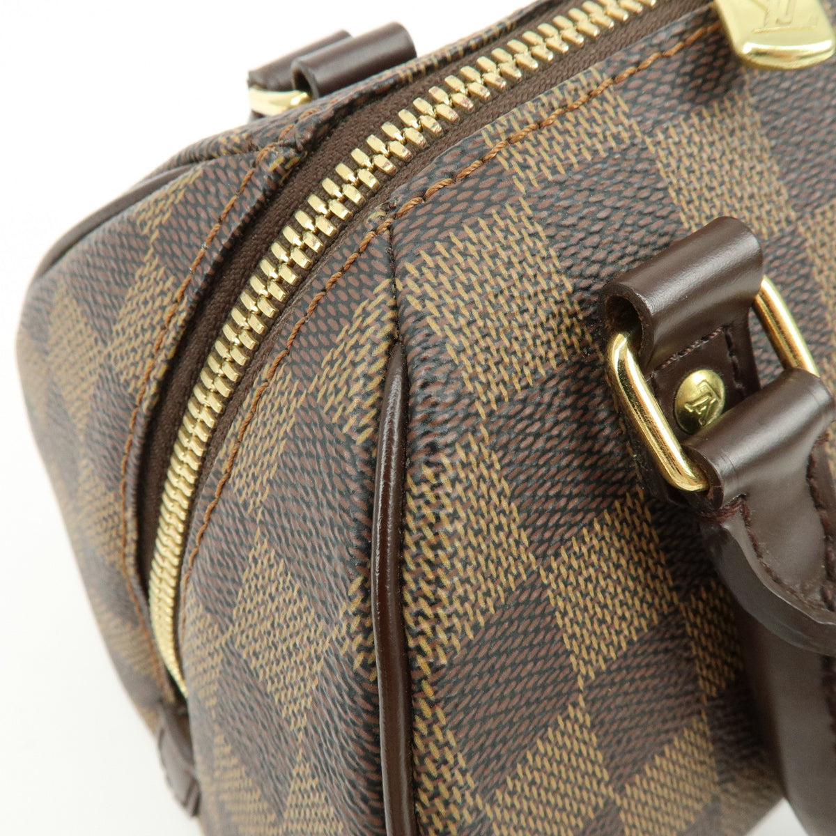 Louis Vuitton Damier Ebene Rivera Mini Hand Bag Brown N41436