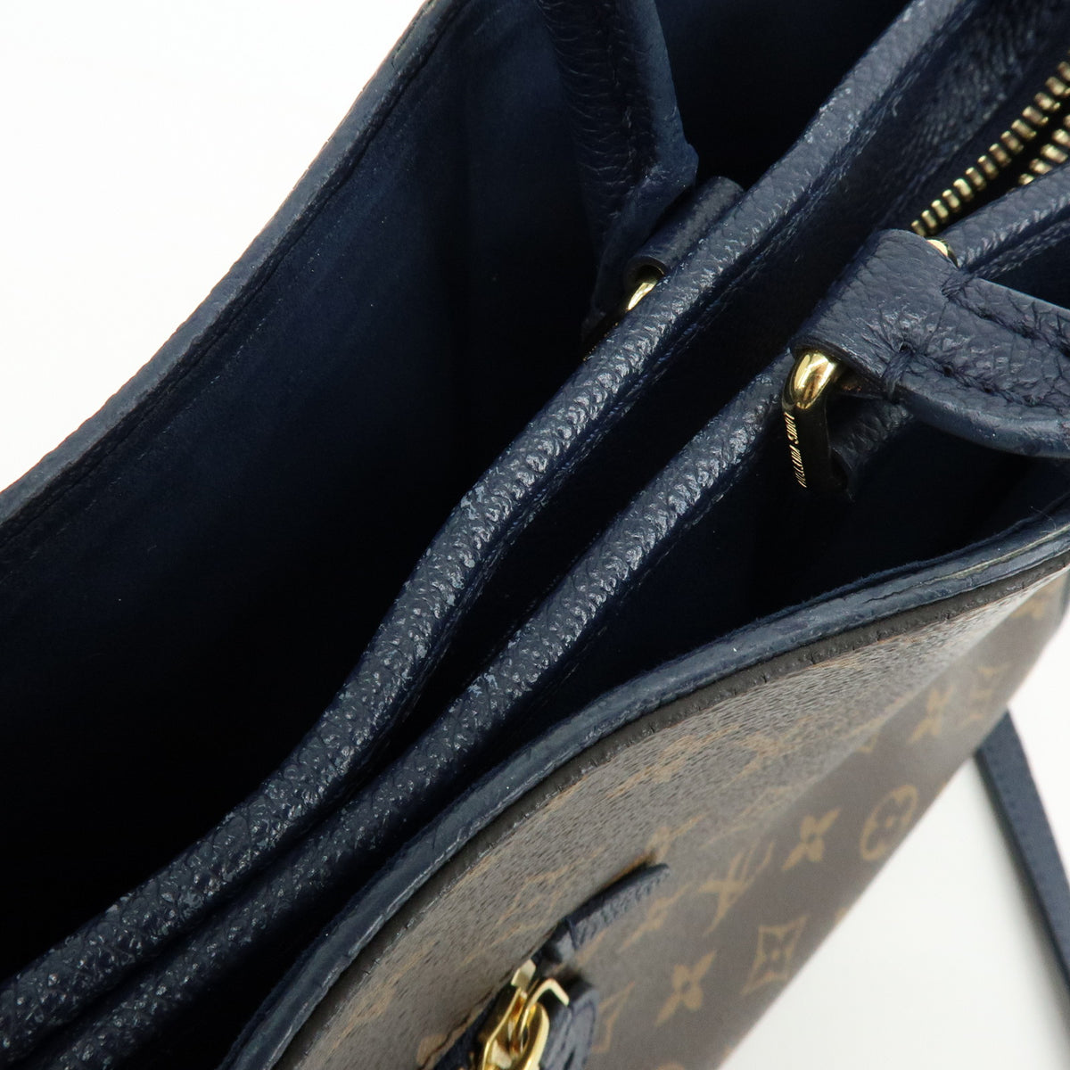 Louis Vuitton Monogram Popincourt PM 2Way Hand Bag Brown Marine M43434