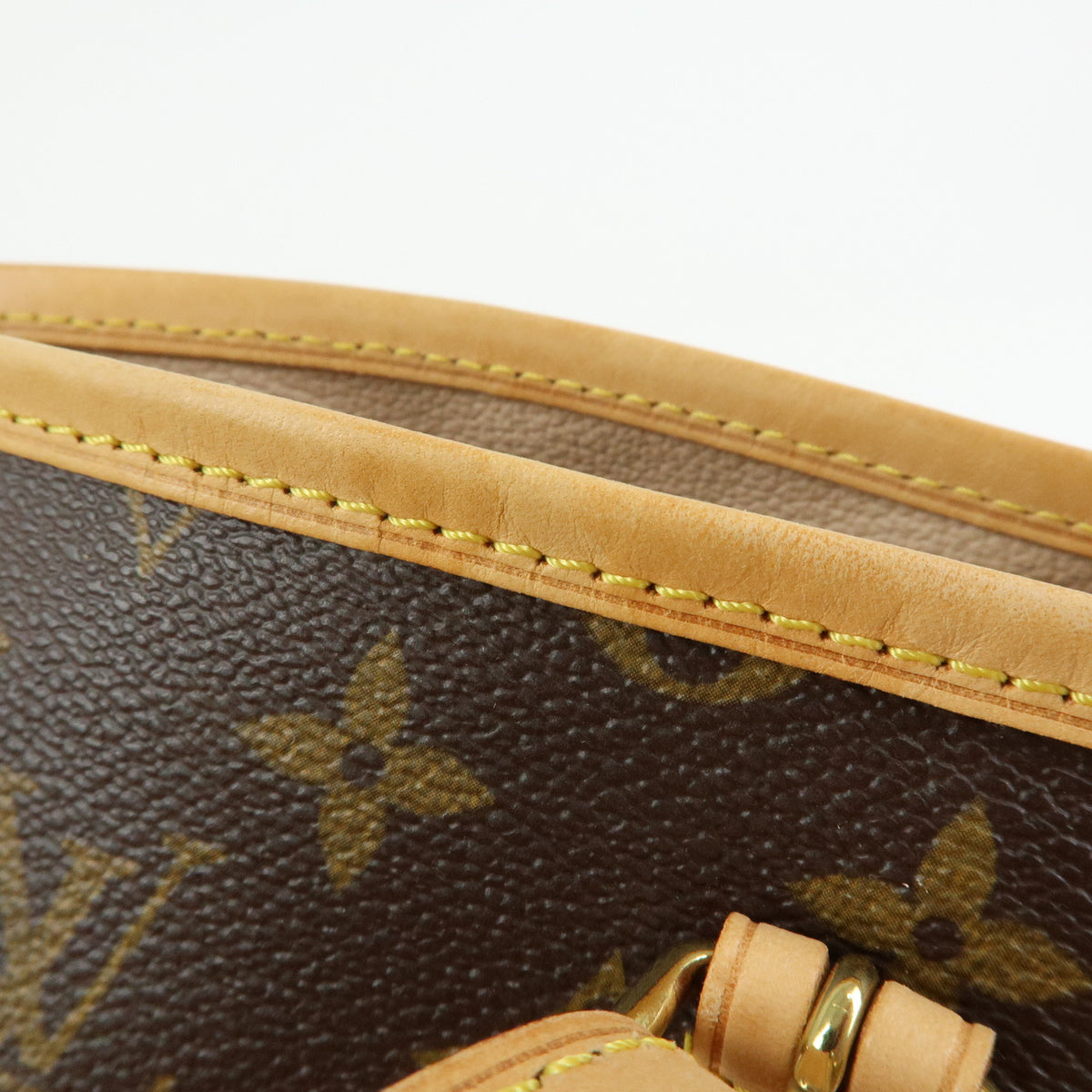 Louis Vuitton Monogram Bucket PM Canvas Hand Bag Brown M42238