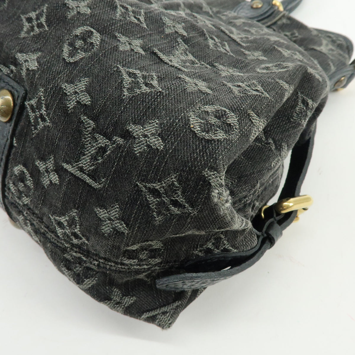 Louis Vuitton Monogram Denim Neo Cabby MM 2Way Bag Noir M95351