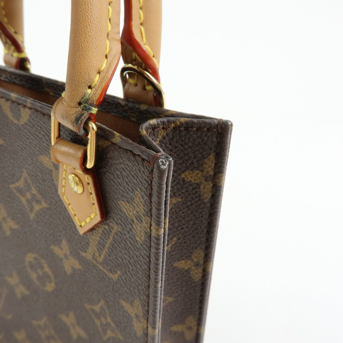Louis Vuitton Monogram Petit Sac Plat 2Way Hand Shoulder Bag M69442