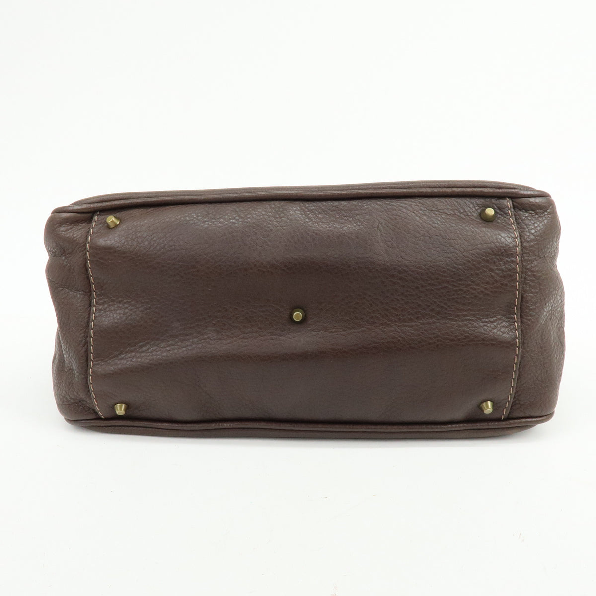 Chloe Paddington Leather Shoulder Bag Hand Bag Dark Brown