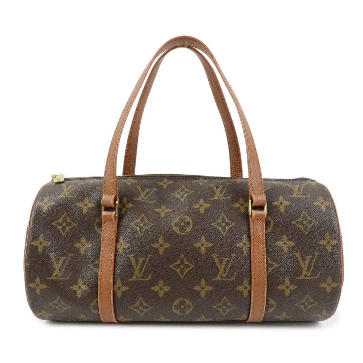Louis Vuitton Monogram Papillon 30 Hand Bag Brown M51365