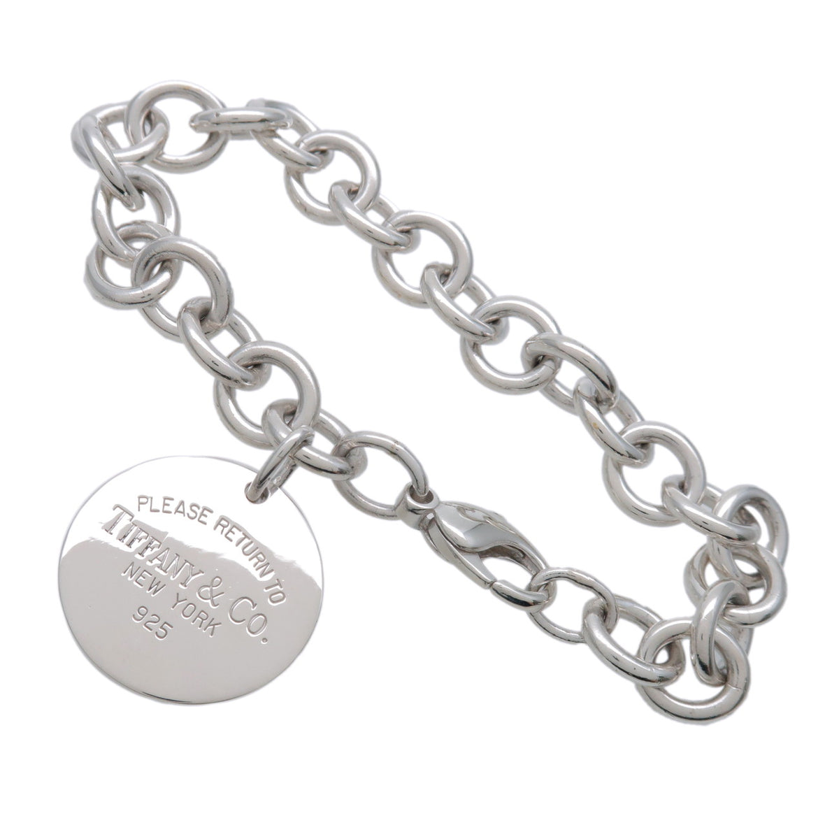 Tiffany & Co Return to Tiffany Round Tag Bracelet SV925 Silver