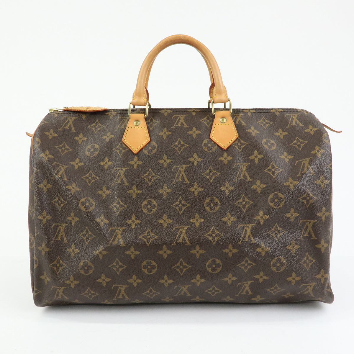 Louis Vuitton Monogram Speedy 40 Hand Bag Boston Bag Brown M41522